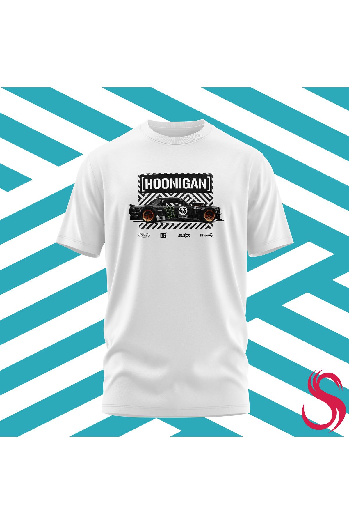 Scudetto T-Shirt KenBlock Hoonıcorn Mustang Unisex Tişört