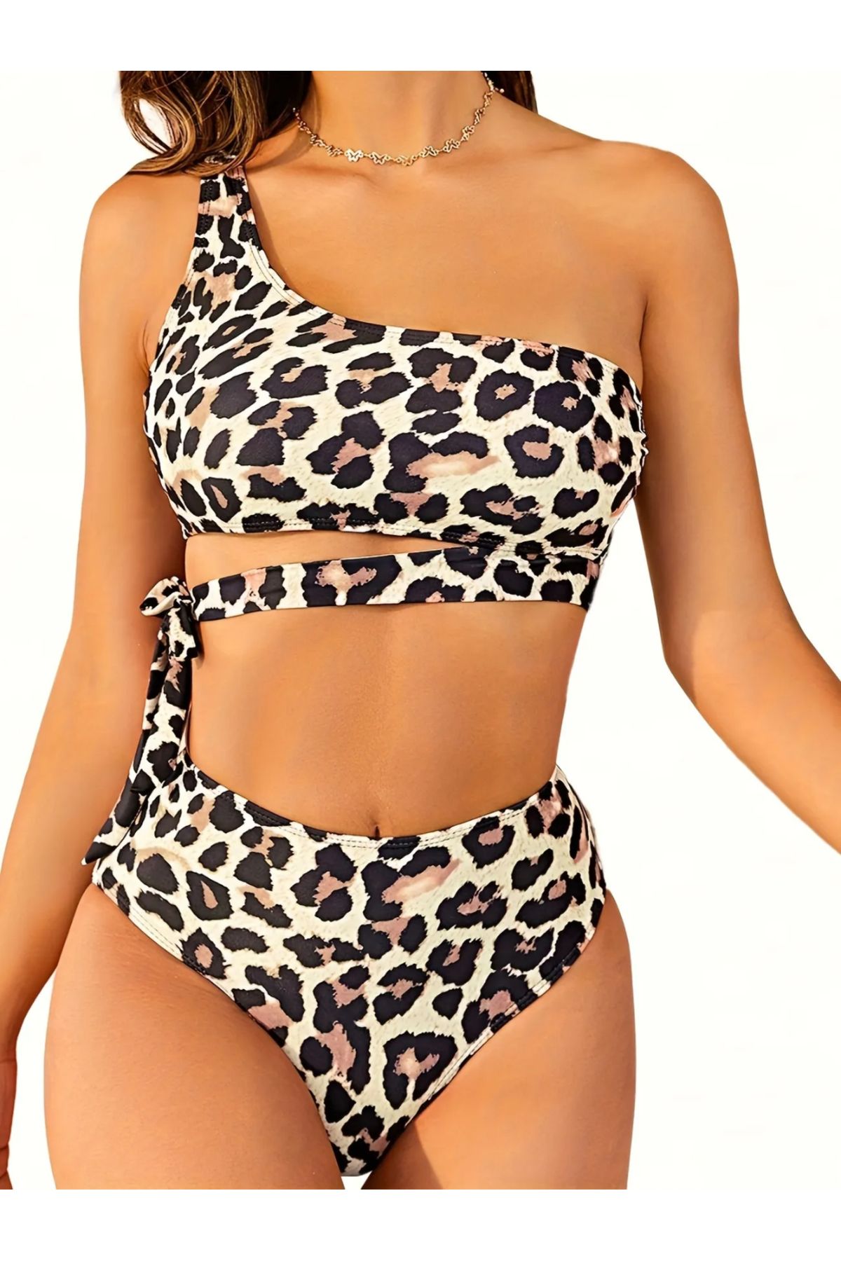 CN Yeni Leopar Desenli Kadın Bikini Takımı