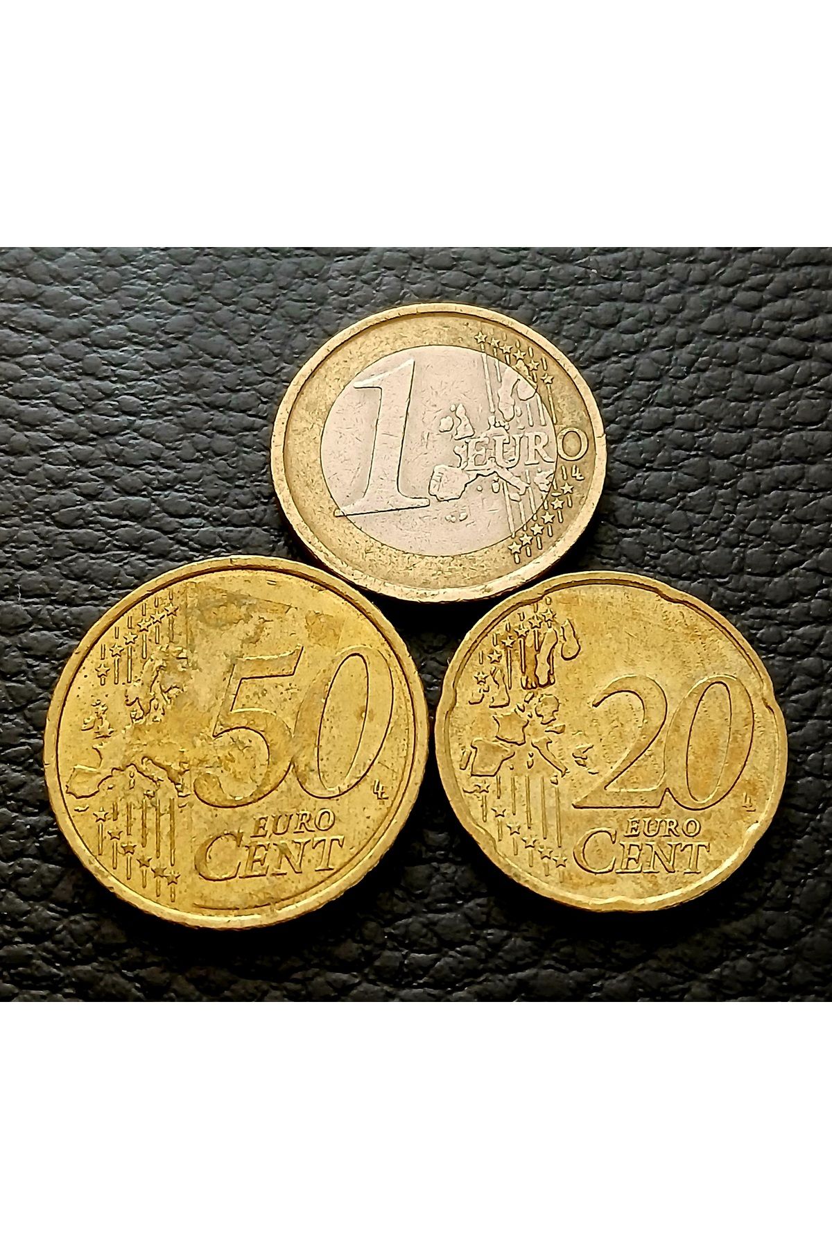 DÜZGÜN TİCARET 1/50/20 Euro Cent Yabancı Madeni Para Lotu Orta Kondisyon