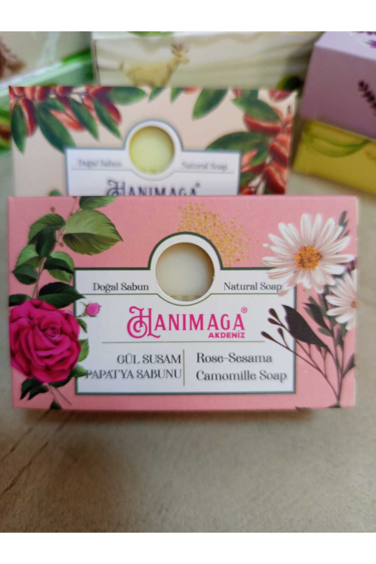 hanımağa akdeniz Doğal Gül Susam Papatya Sabunu 100 Gr.