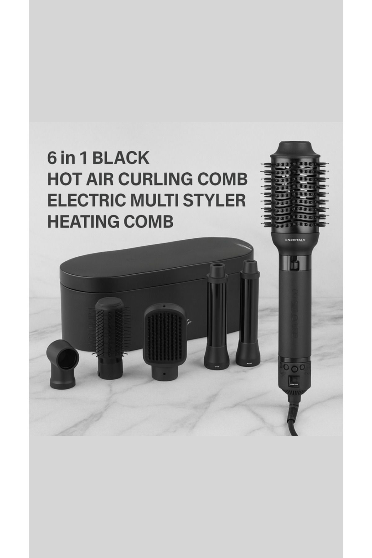 ENZO-B1 6‑in‑1 Professional Hot-Air Multi‑Styler Brush with Ionic Technology 1