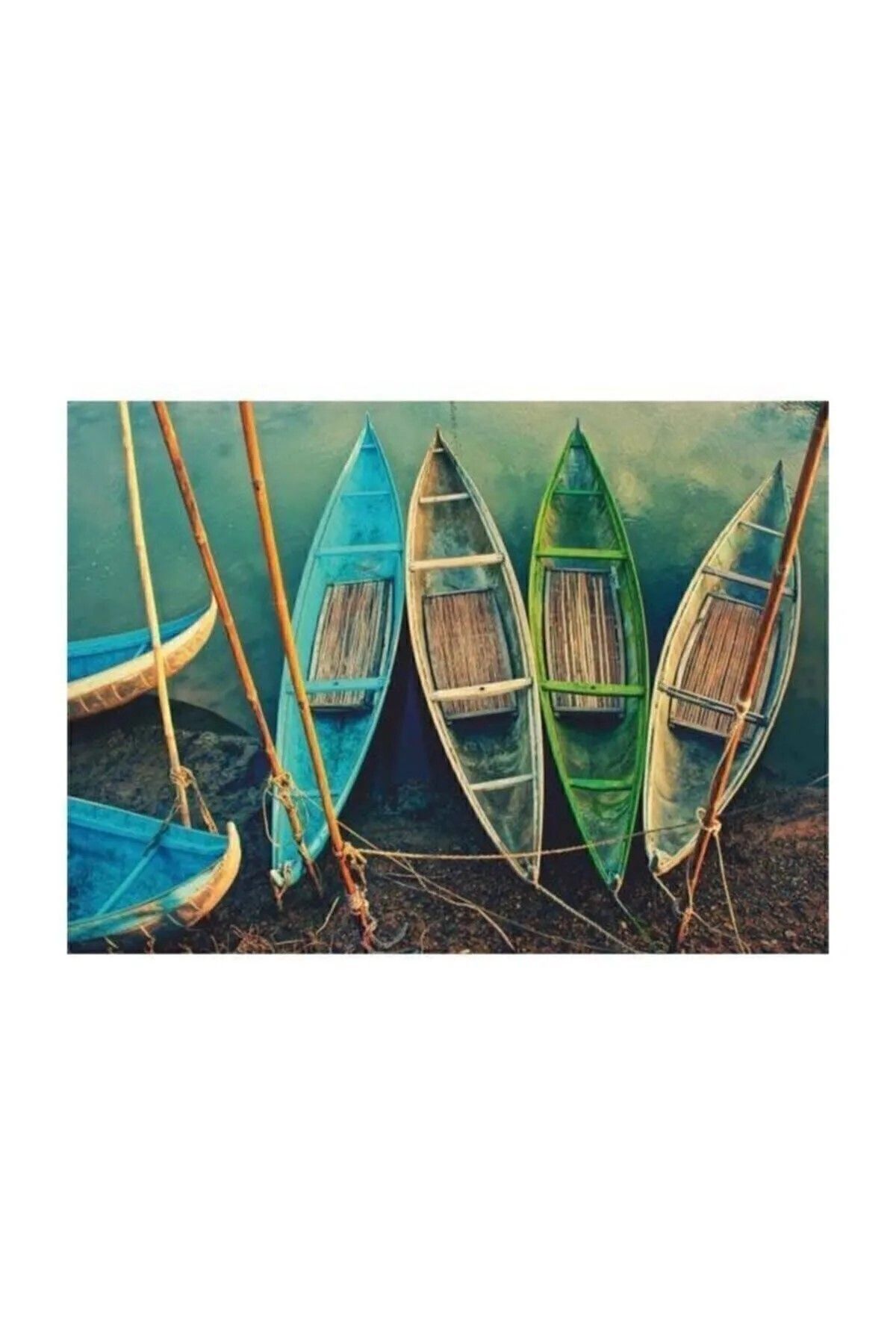 EDKZEKA 1000 Parça Kayıklar Puzzle