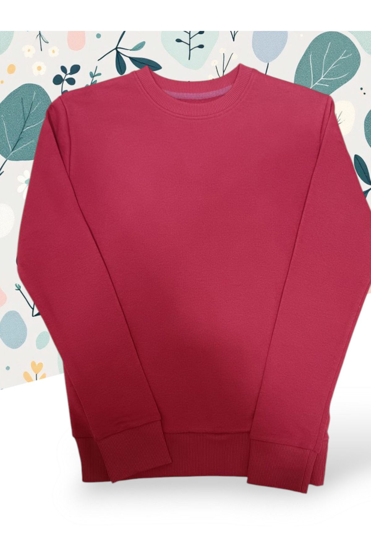 ONNODESİGN DÜZ BORDO SWEAT