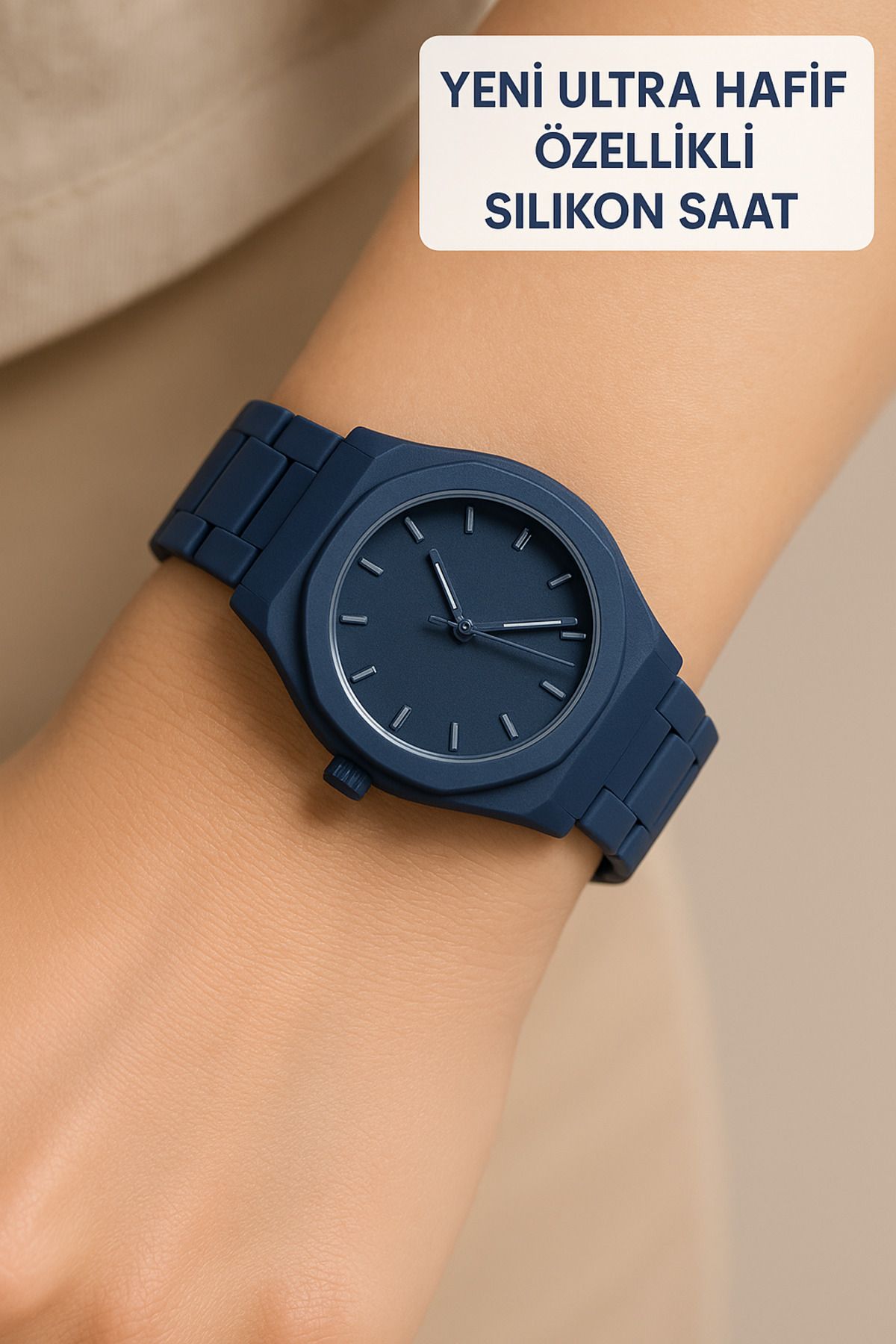 pullmarkt Ultra Hafif - Silikon Malzeme Mat Renkler Unisex Kol Saati