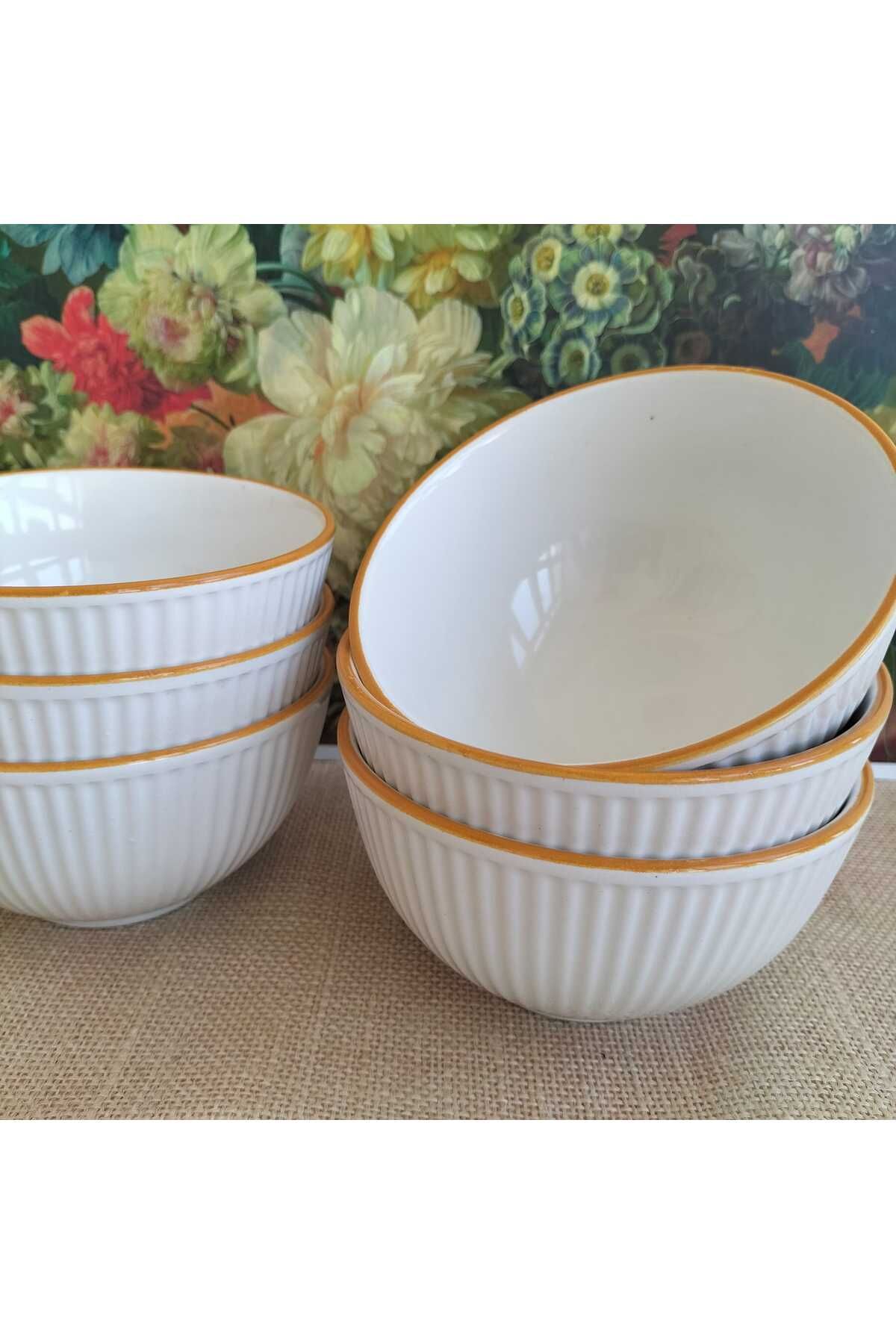 SERANO Çorba Kasesi 12 cm 6 Adet,Çerezlik,Sunumluk,Sosluk,Dondurma Kasesi