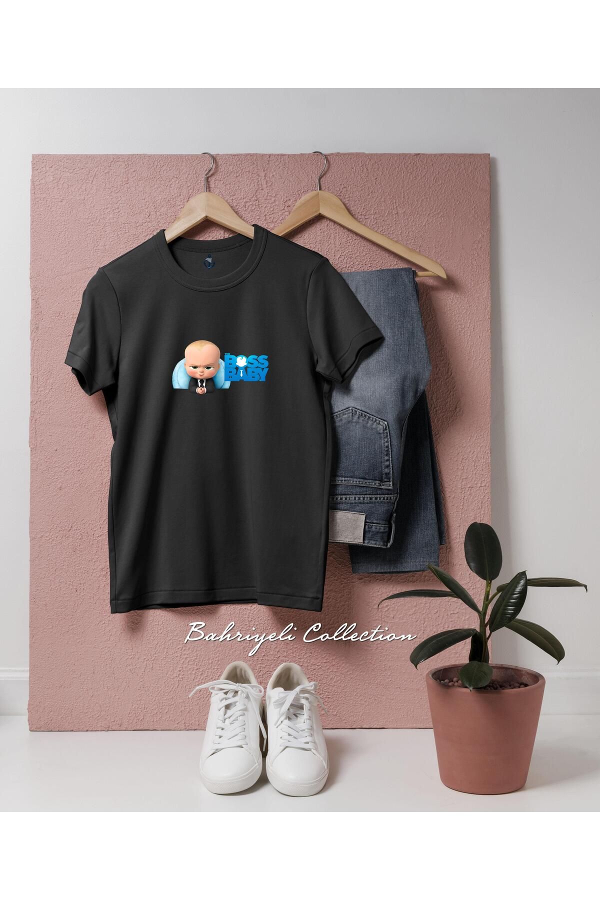bahriyeli.jpeg Oversize Patron Bebek Tasarımlı Unisex T-Shirt