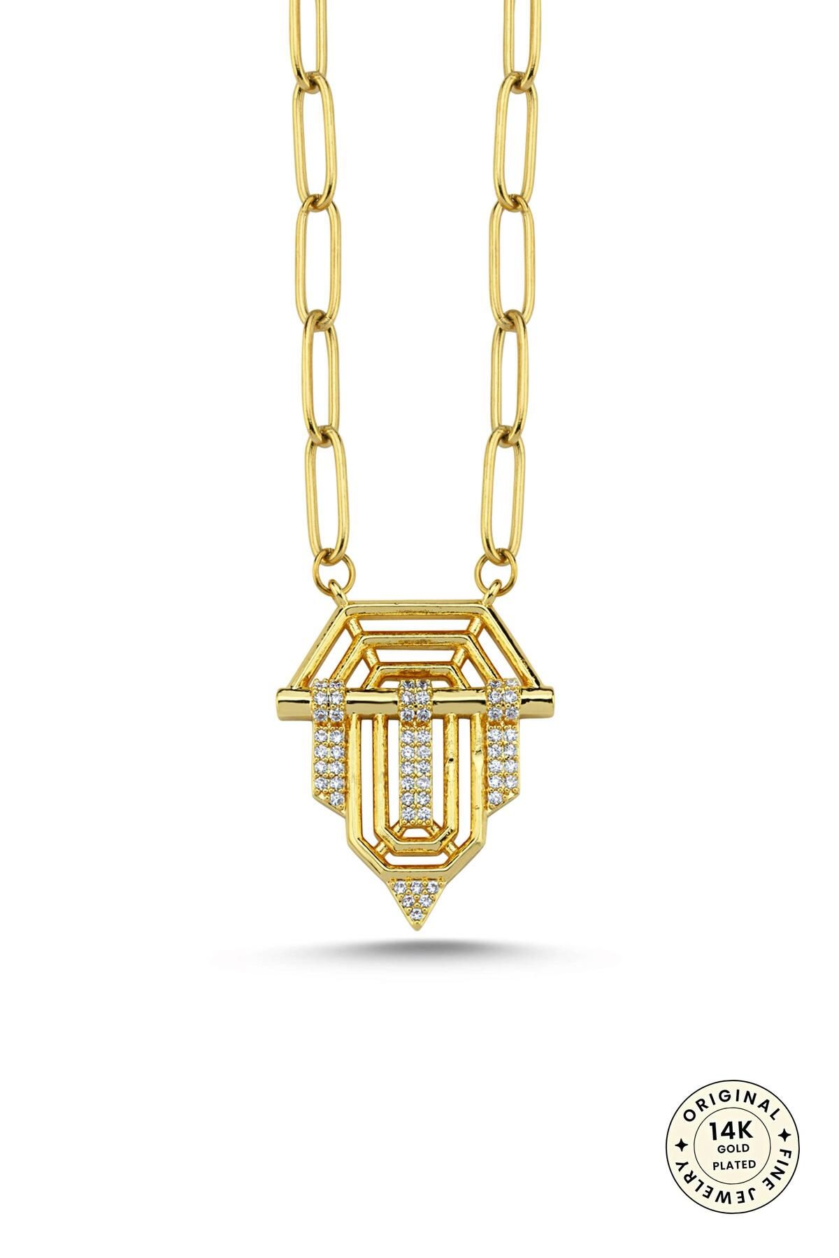 cacharel classic 14K Altın Kaplama Çelik Kolye