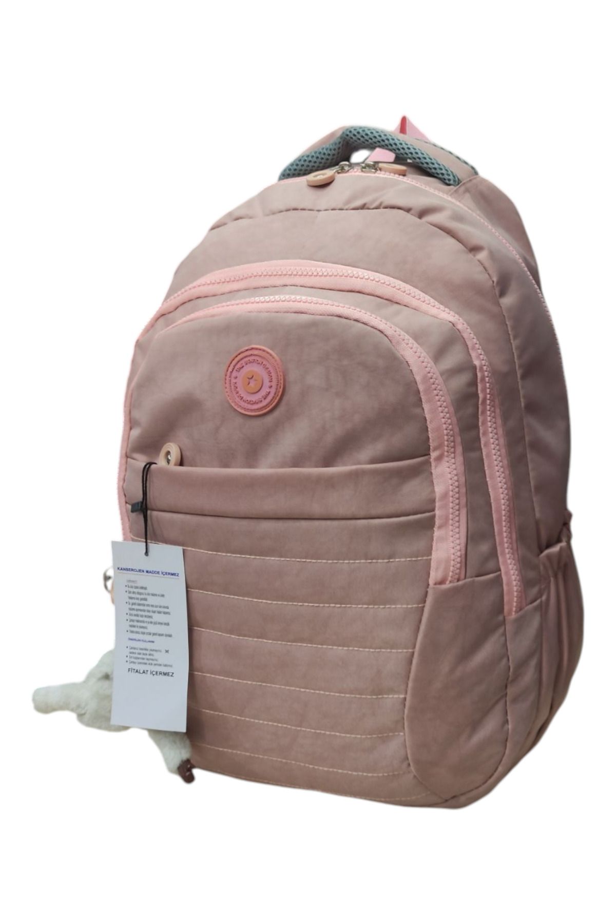 Dadacuq Krinkıl Kumaş Lüks Spor Günlük Okul 4 Bölmeli Sırt Çantası Outdoor