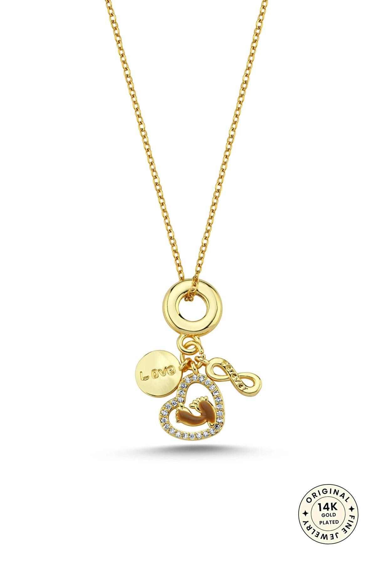 cacharel classic 14K Altın Kaplama Çelik Kolye