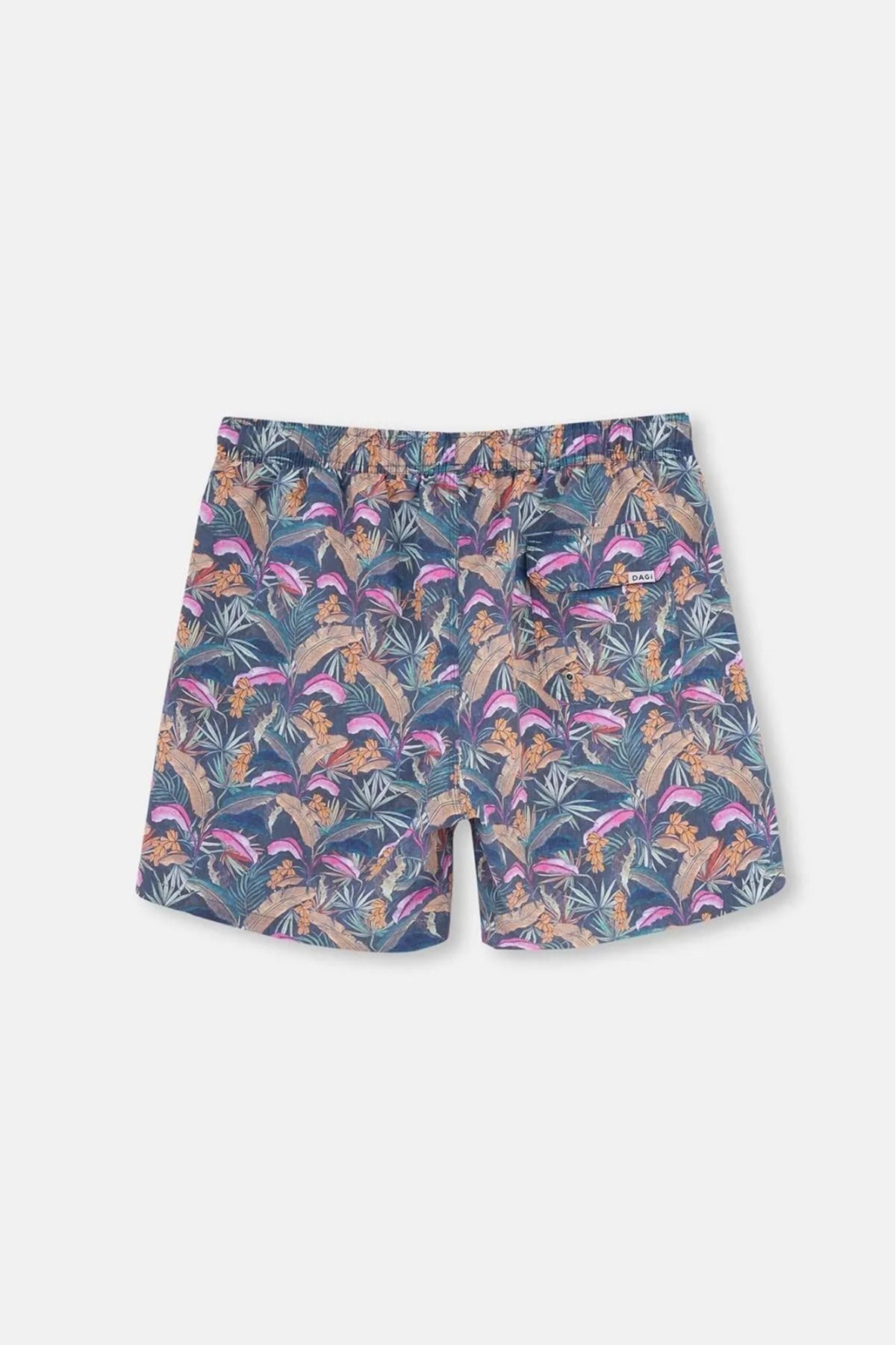 Dagi-Quick Dry Leaf Patterned Swim Shorts 4