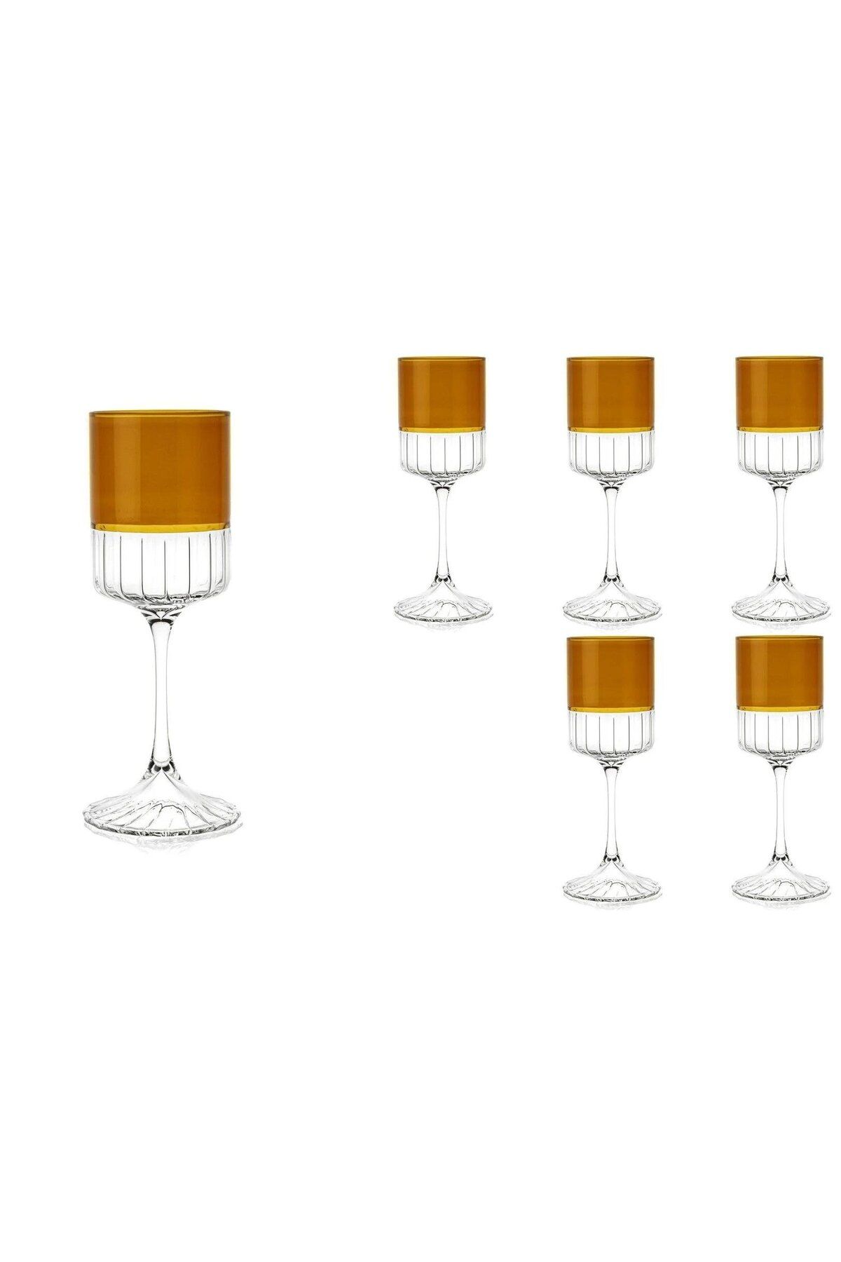 MIKASA Moor Amber 6'lı Kırmızı Şarap Kadehi 365ml