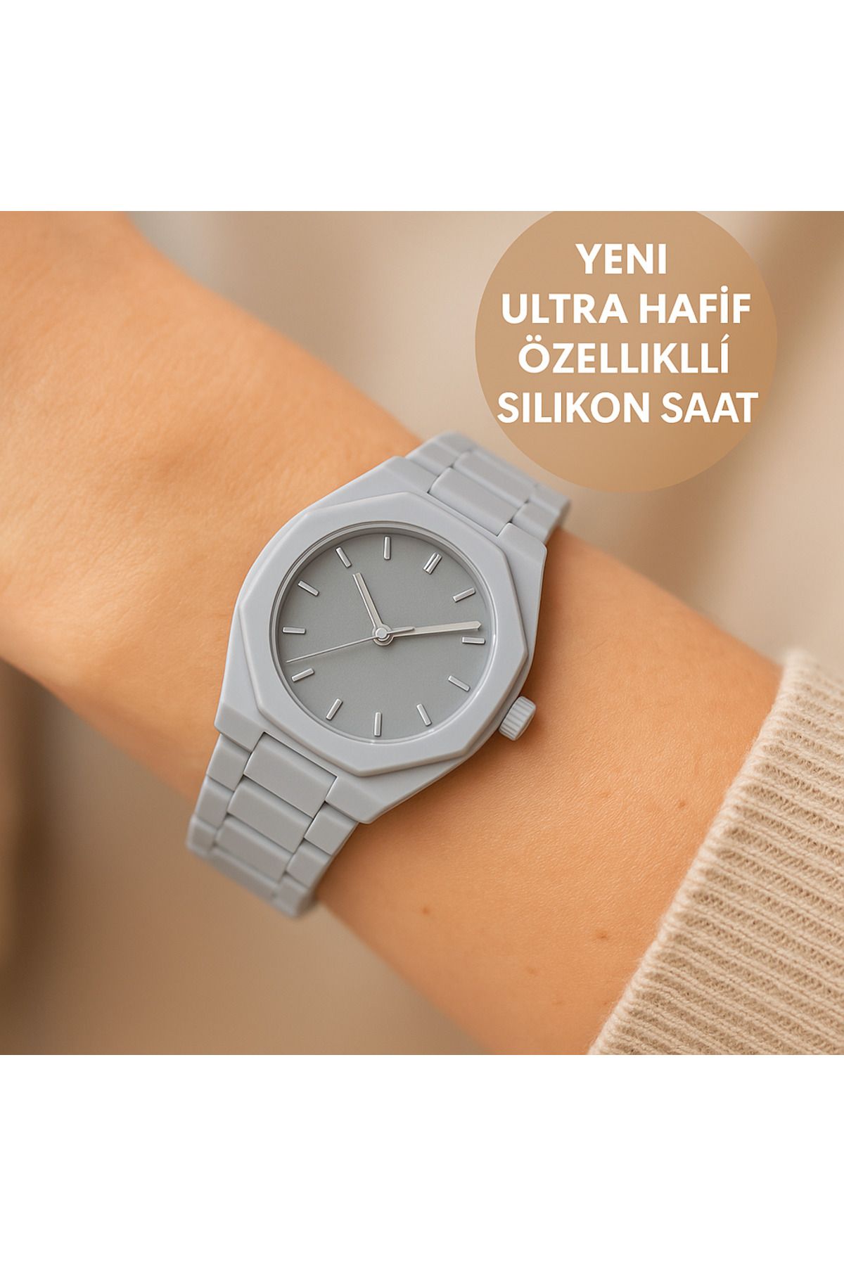 pullmarkt Ultra Hafif - Silikon Malzeme Mat Renkler Unisex Kol Saati