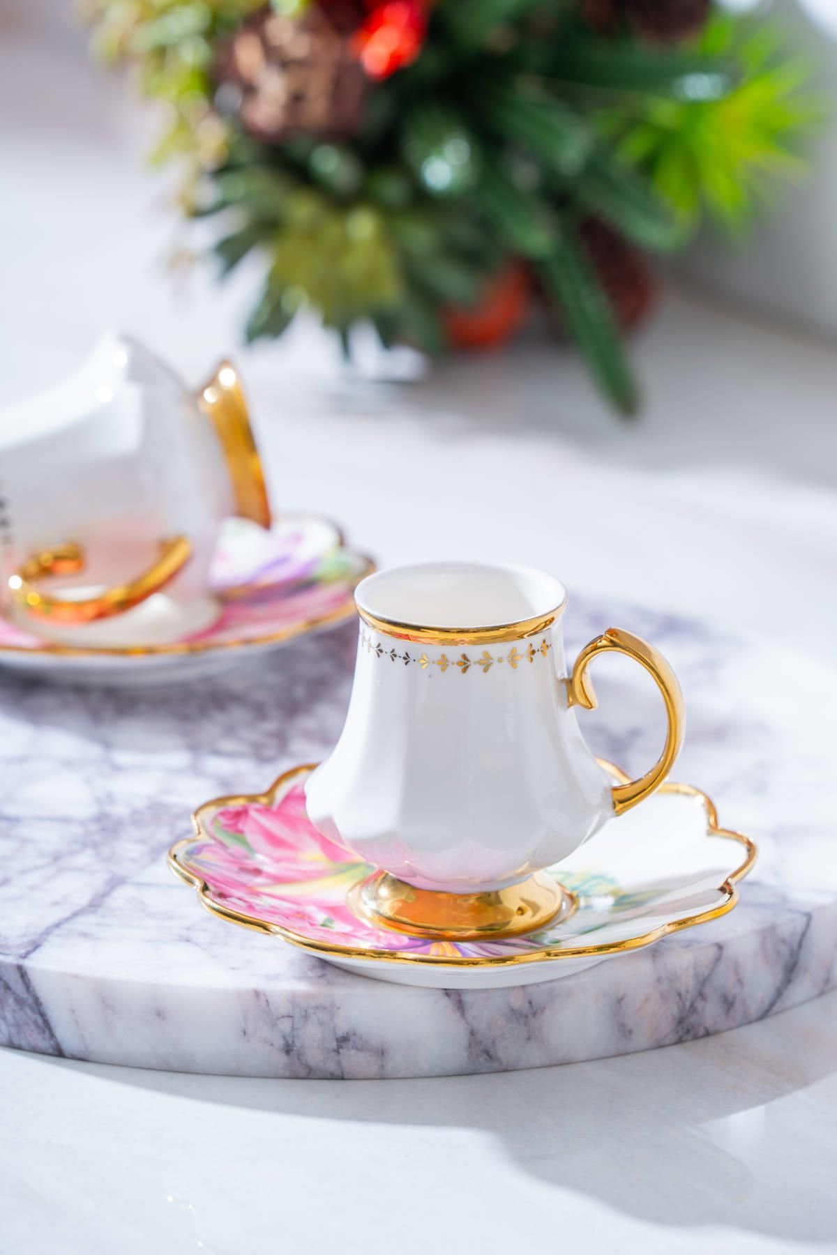 ACAR Sofıya Dua 2 Kişilik Kahve Fincanı Takımı - 90 ml
