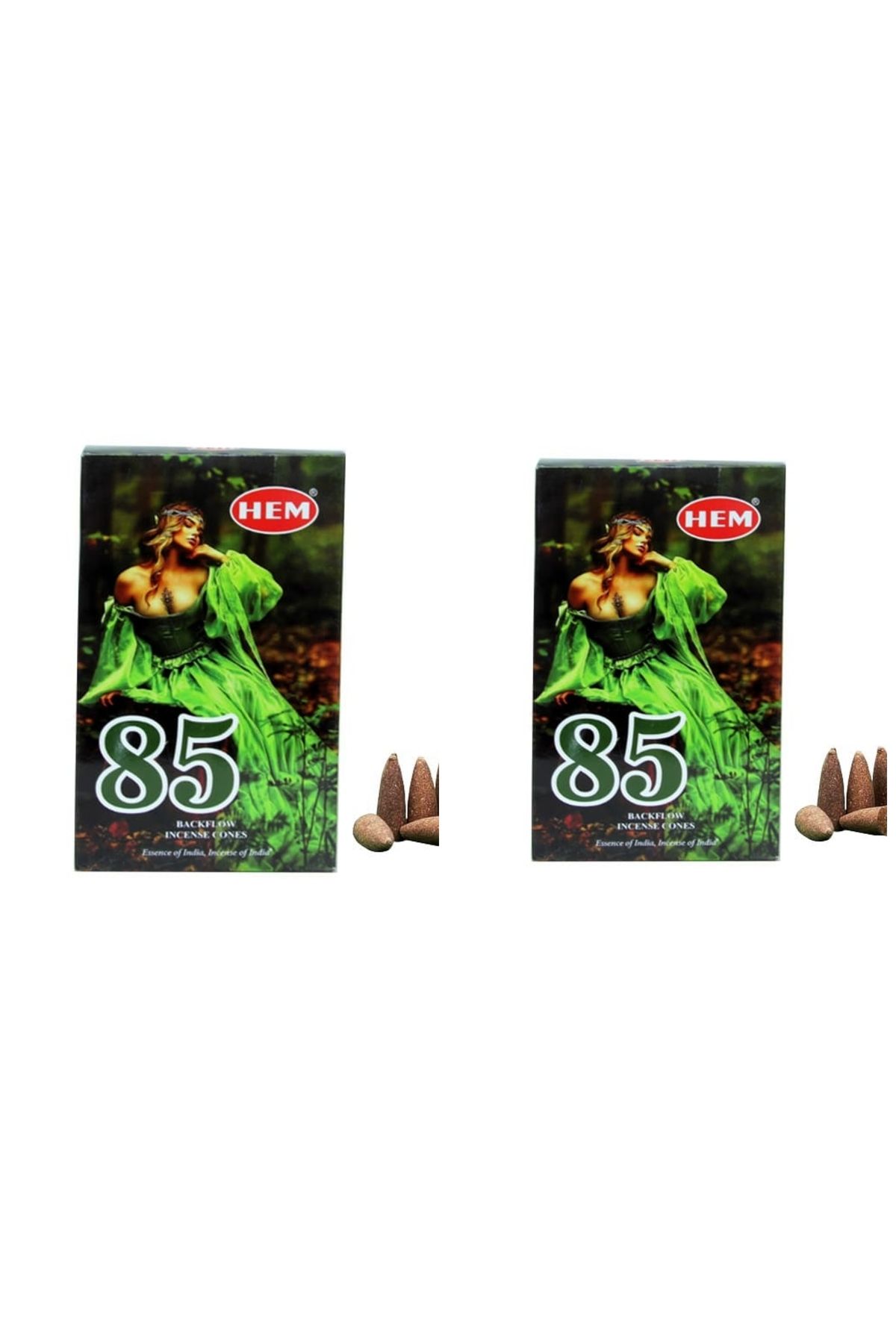 İkizler Hem 85 aroma 2 paket toplam 20 adet geri akış konik tütsü