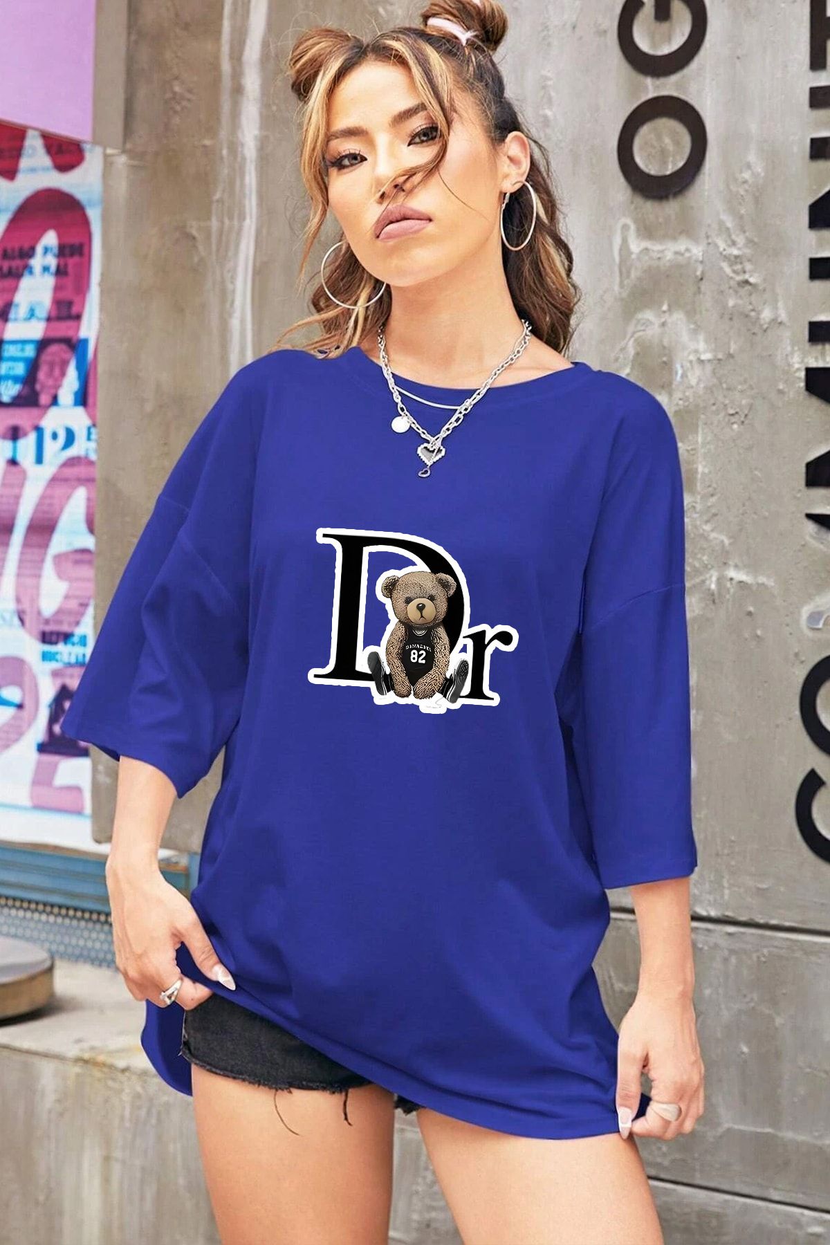 uyguntarz Unisex Dr. Ayı Tasarım Basklı Tshirt