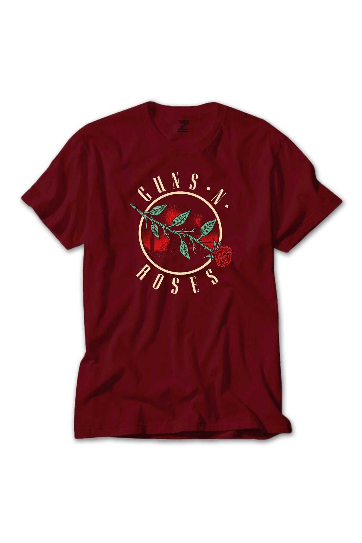 Z zepplin Guns N Roses Logo 2 Kırmızı Tişört