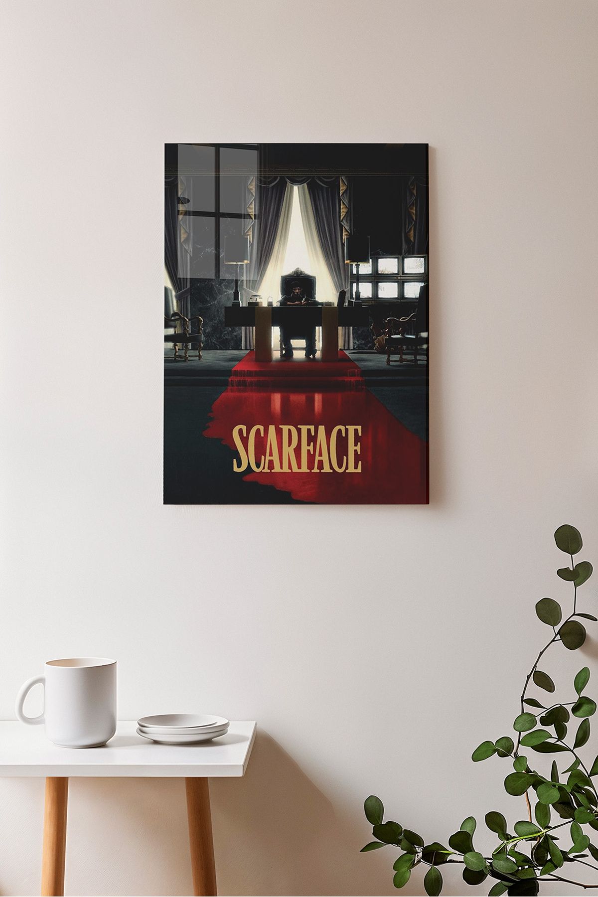 Ayabak Metal Poster Scarface Tony Montana - Dekoratif Metal Poster - Hediyelik Çerçevesiz Tablo