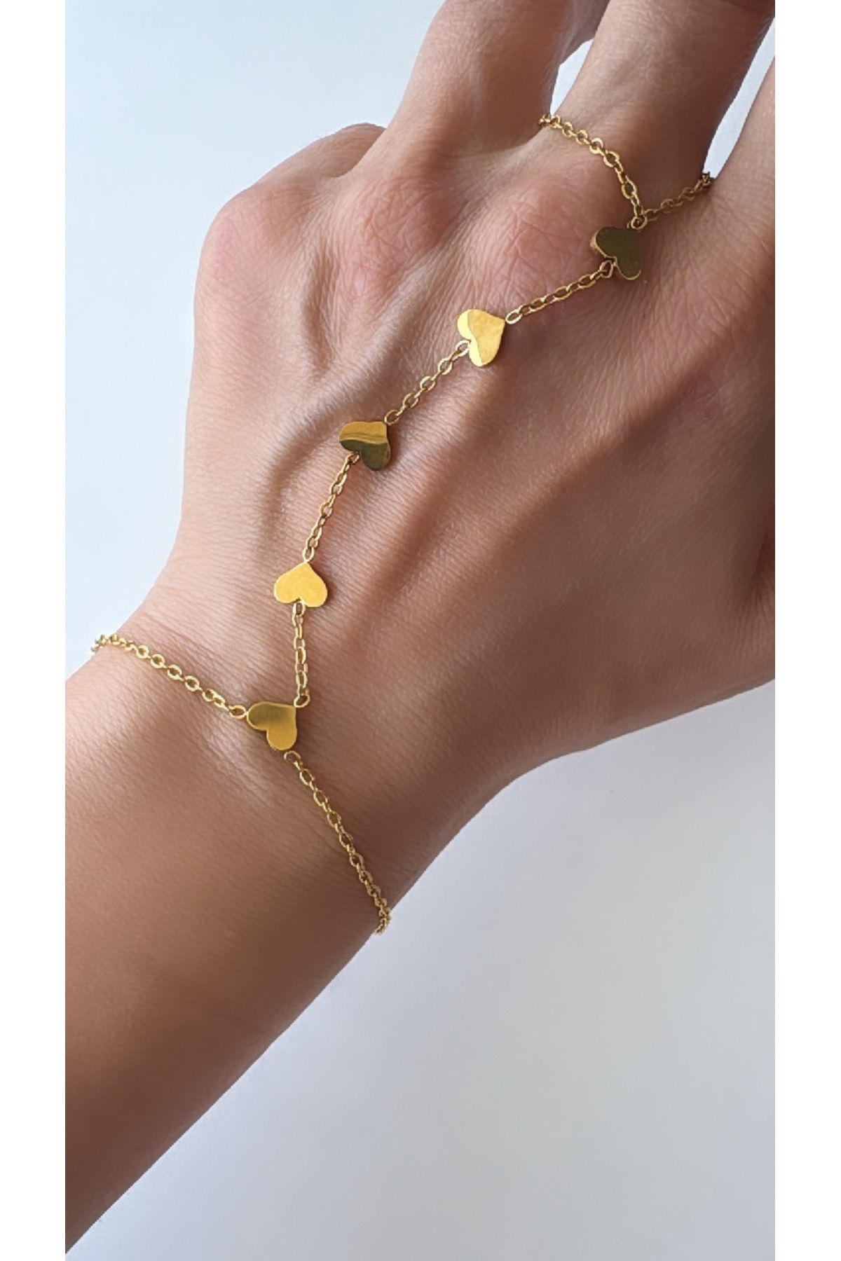 LeyyaJewelry Kalpli Gold Renk Çelik Şahmeran