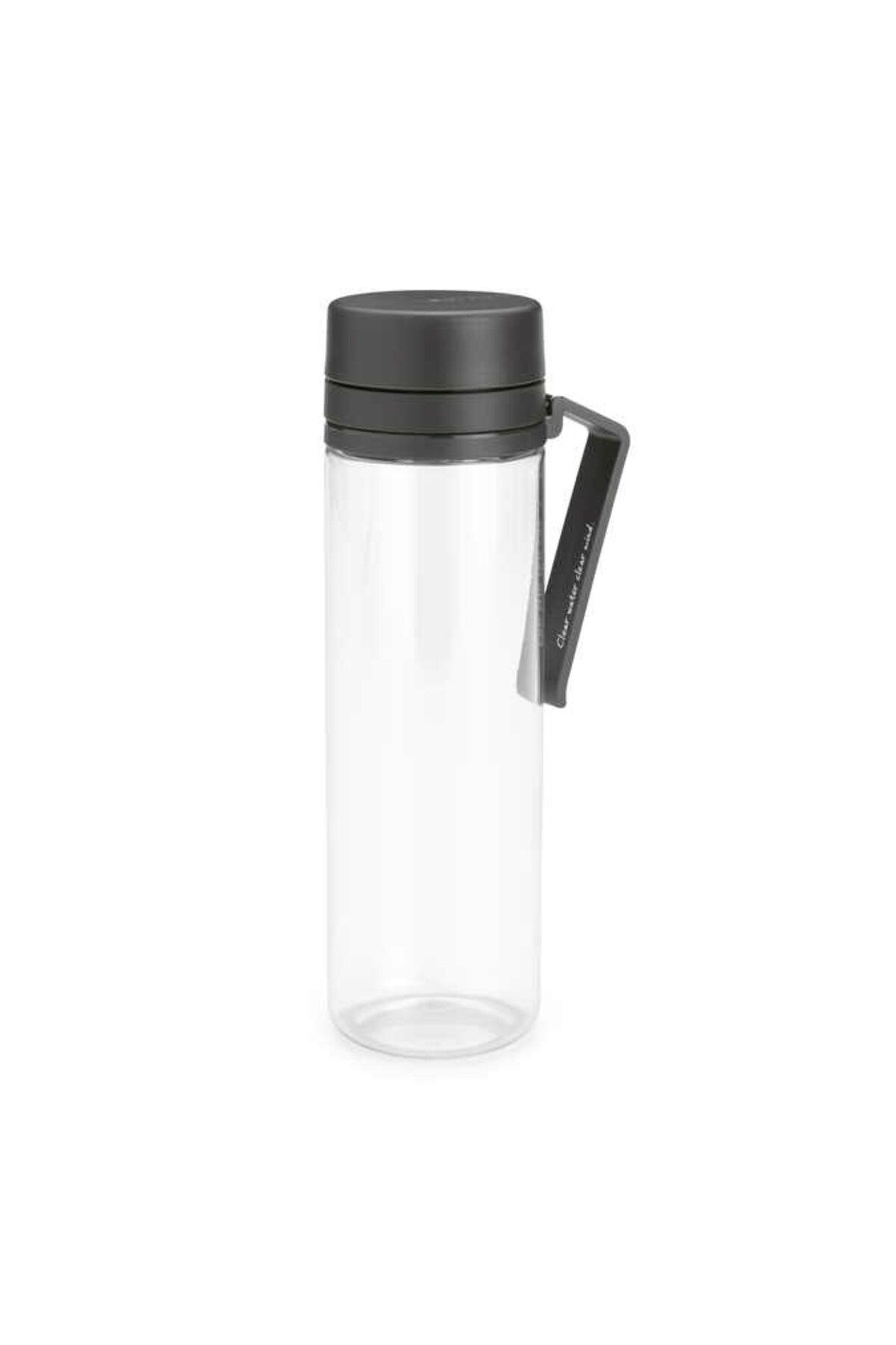 Brabantia Make Take Dark Grey Süzgeçli Plastik Su Şişesi 500ml
