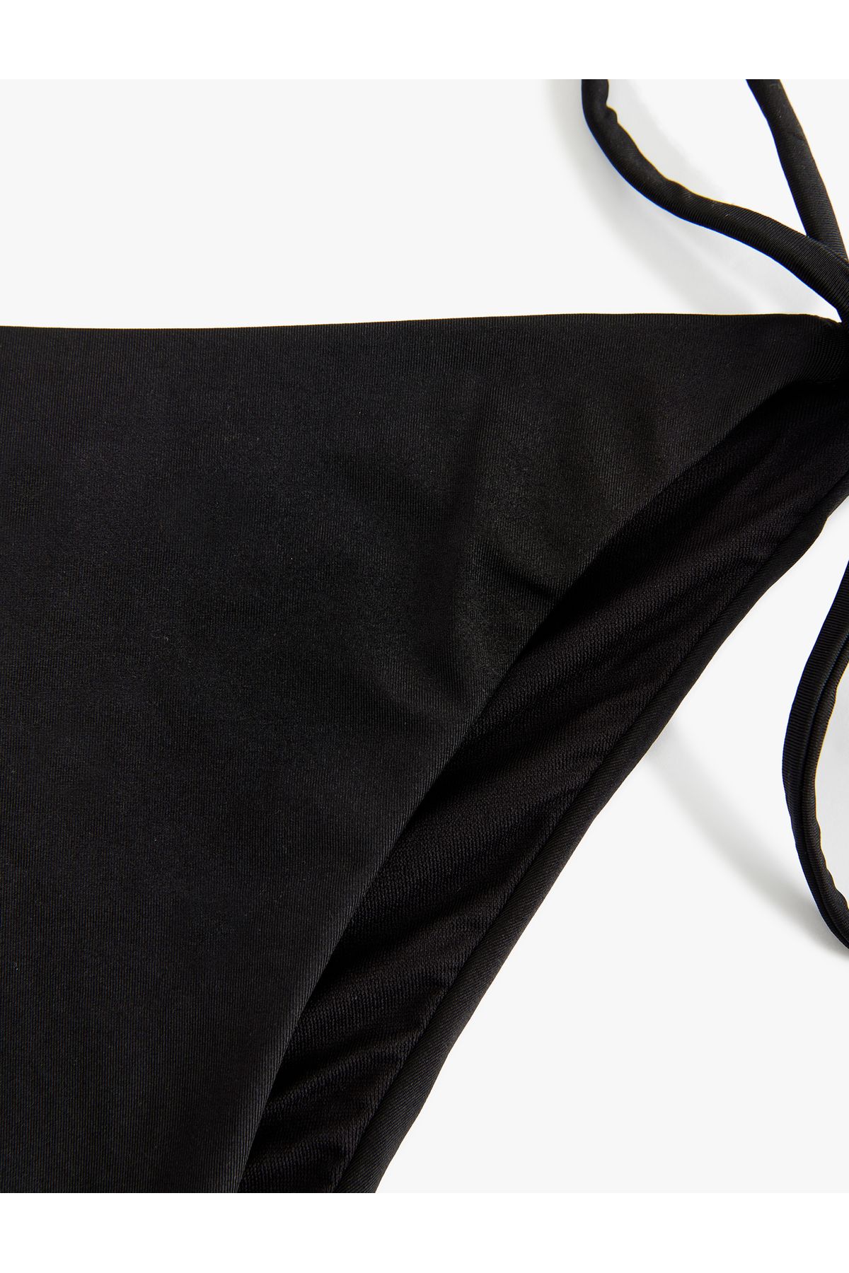 Koton-Drawstring Brazilian Bikini Bottom with Low Waist Back Drape Detail 3