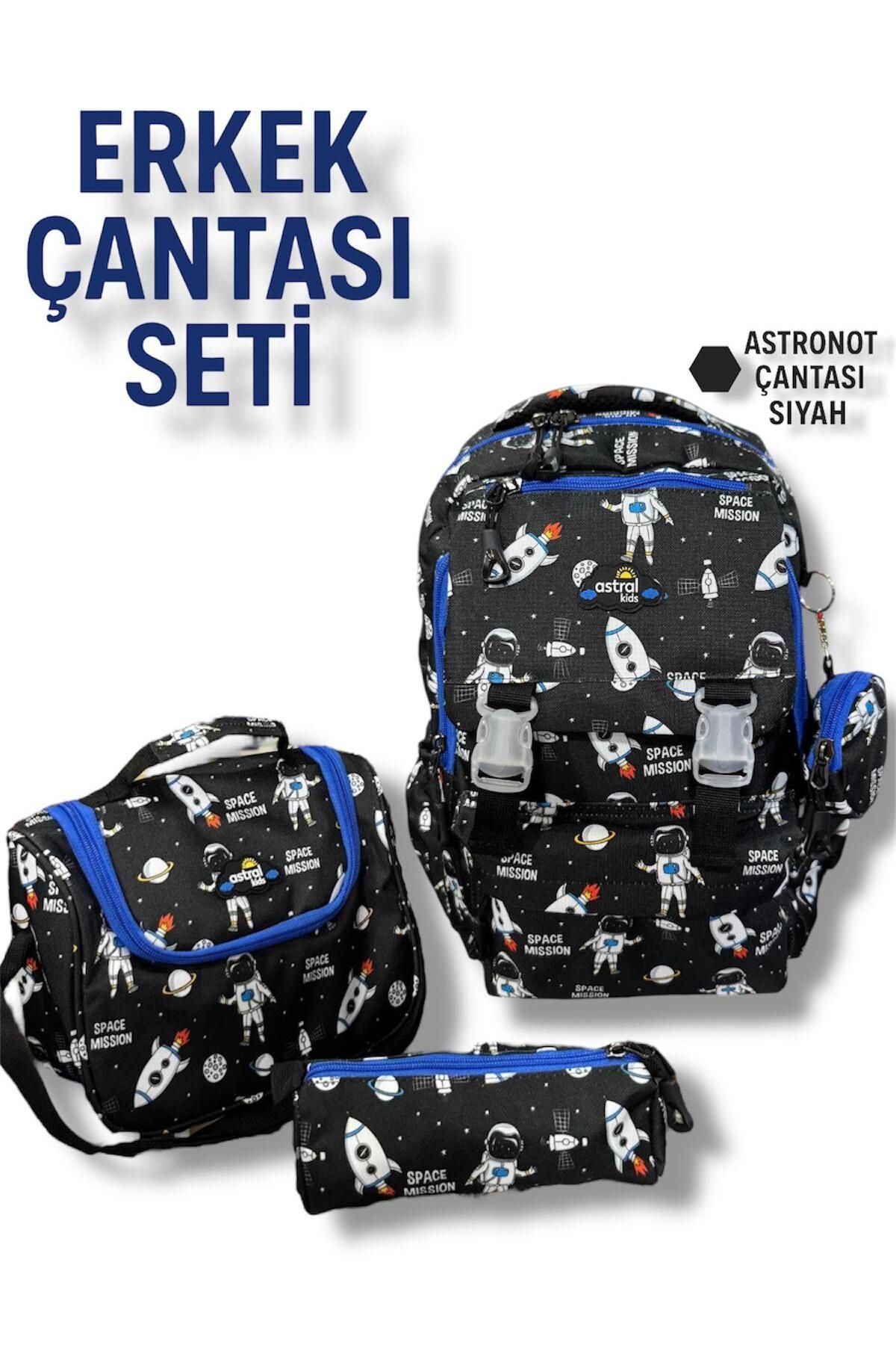 madam gold ASTRAL KIDS SPACE MISSION İLKOKUL ÇANTA 3'LÜ SET