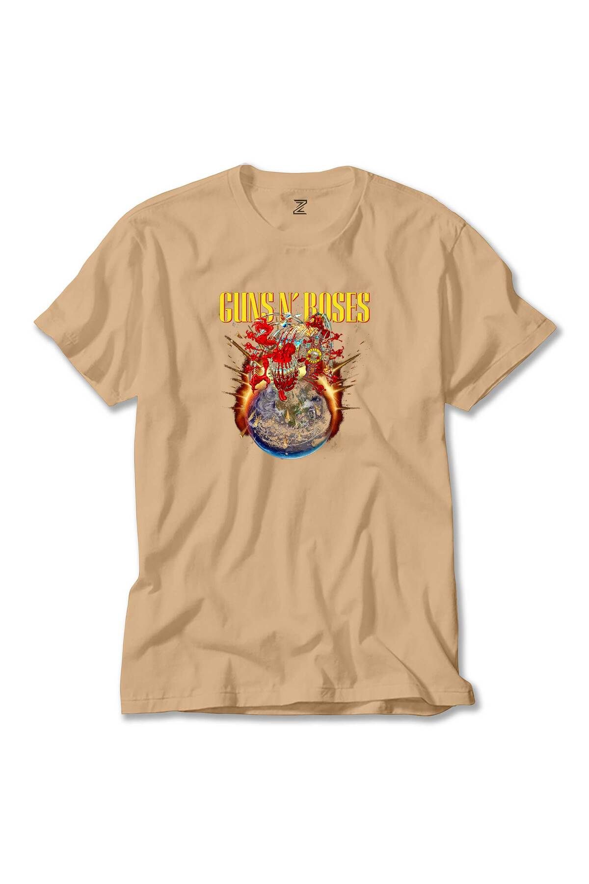 Z zepplin Guns N Roses 2025 Tour Krem Tişört