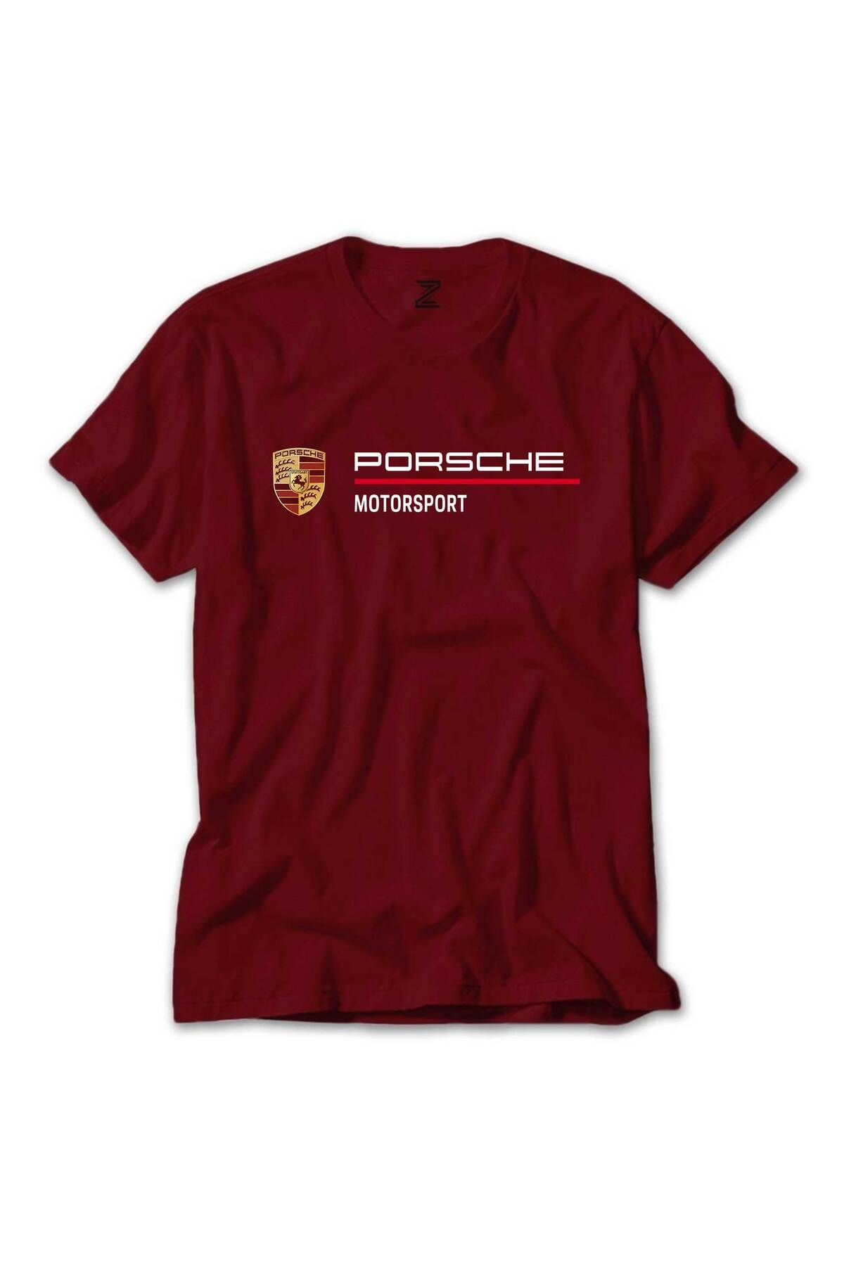 Z zepplin Porshe Logo Motorsport Kırmızı Tişört