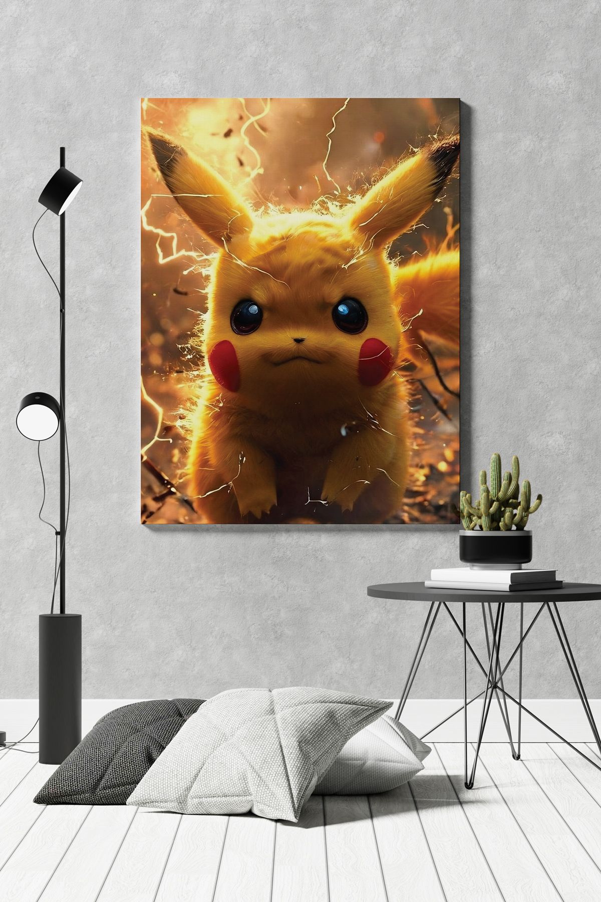 SELMIRA Sinirli Pikachu Kanvas Tablo