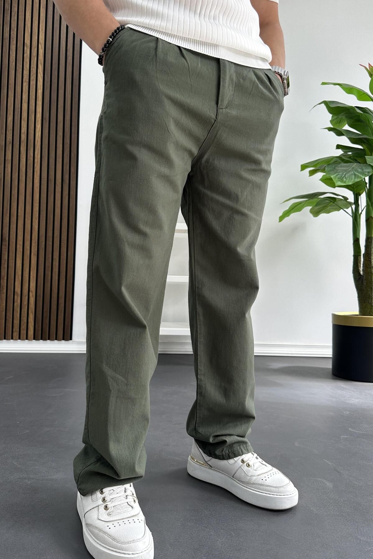 Baymen Collection SALAŞ KETEN PANTOLON