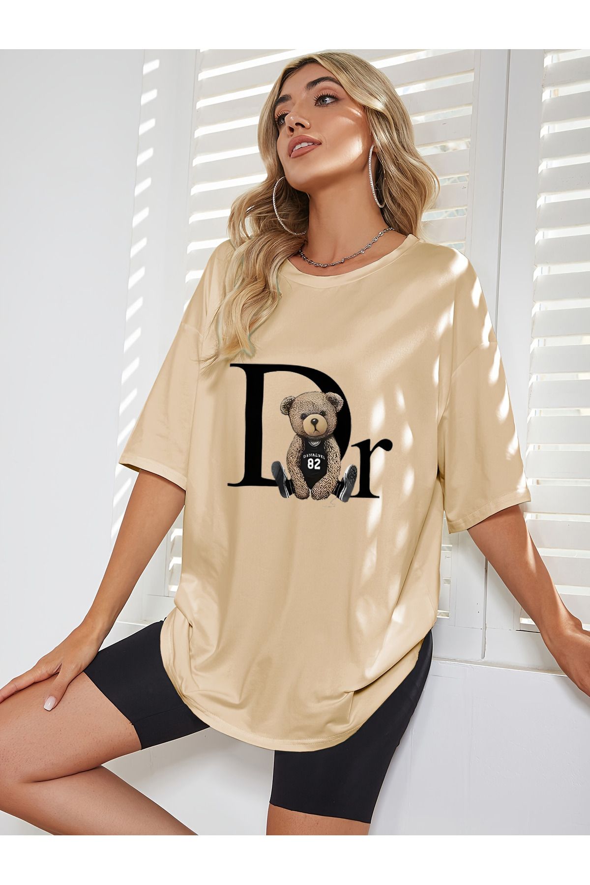 uyguntarz Unisex Dr. Ayı Tasarım Basklı Tshirt