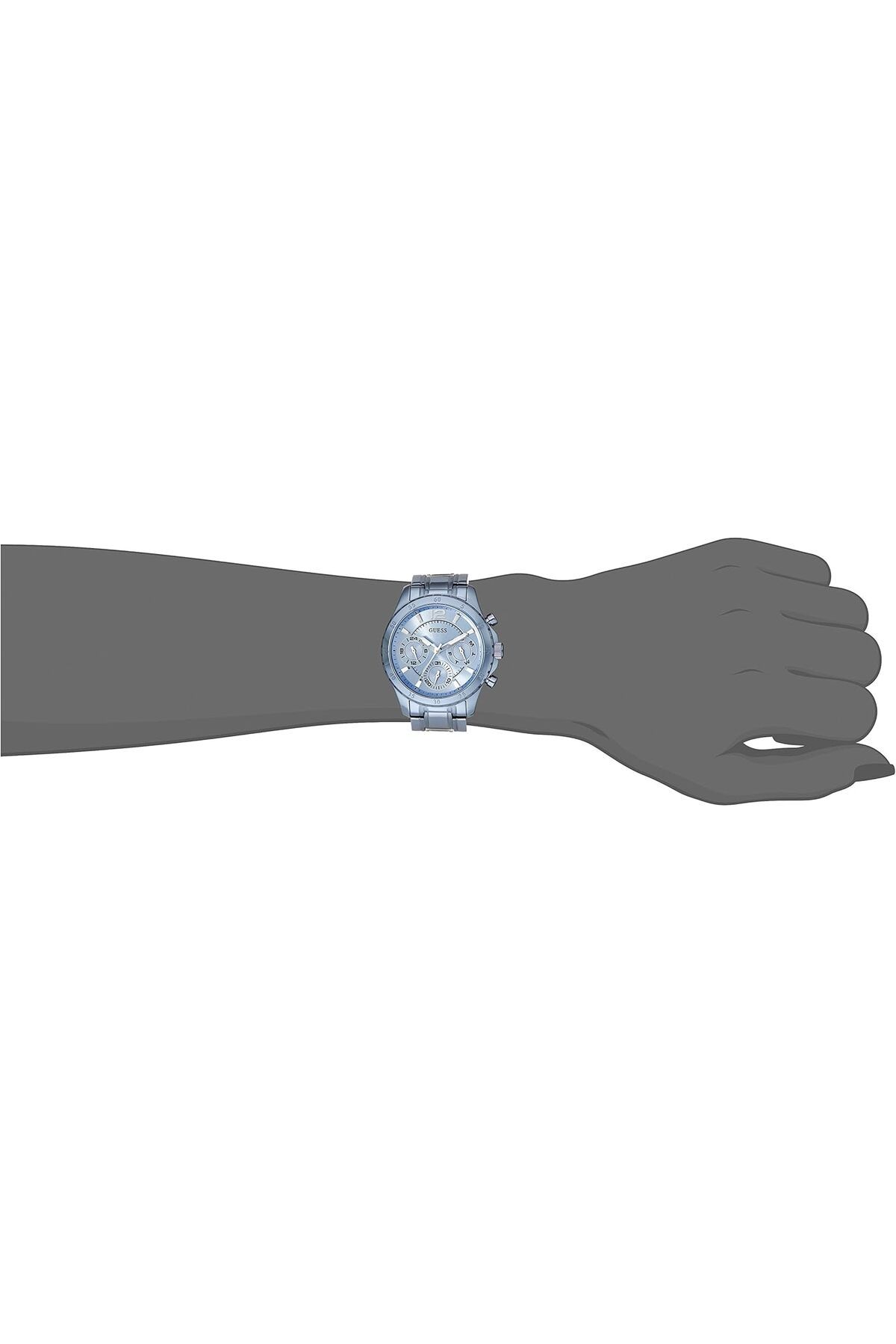 Guess-Womens U0704L2 Iconic Sky Blue Watch with Multi-Function Dial 3