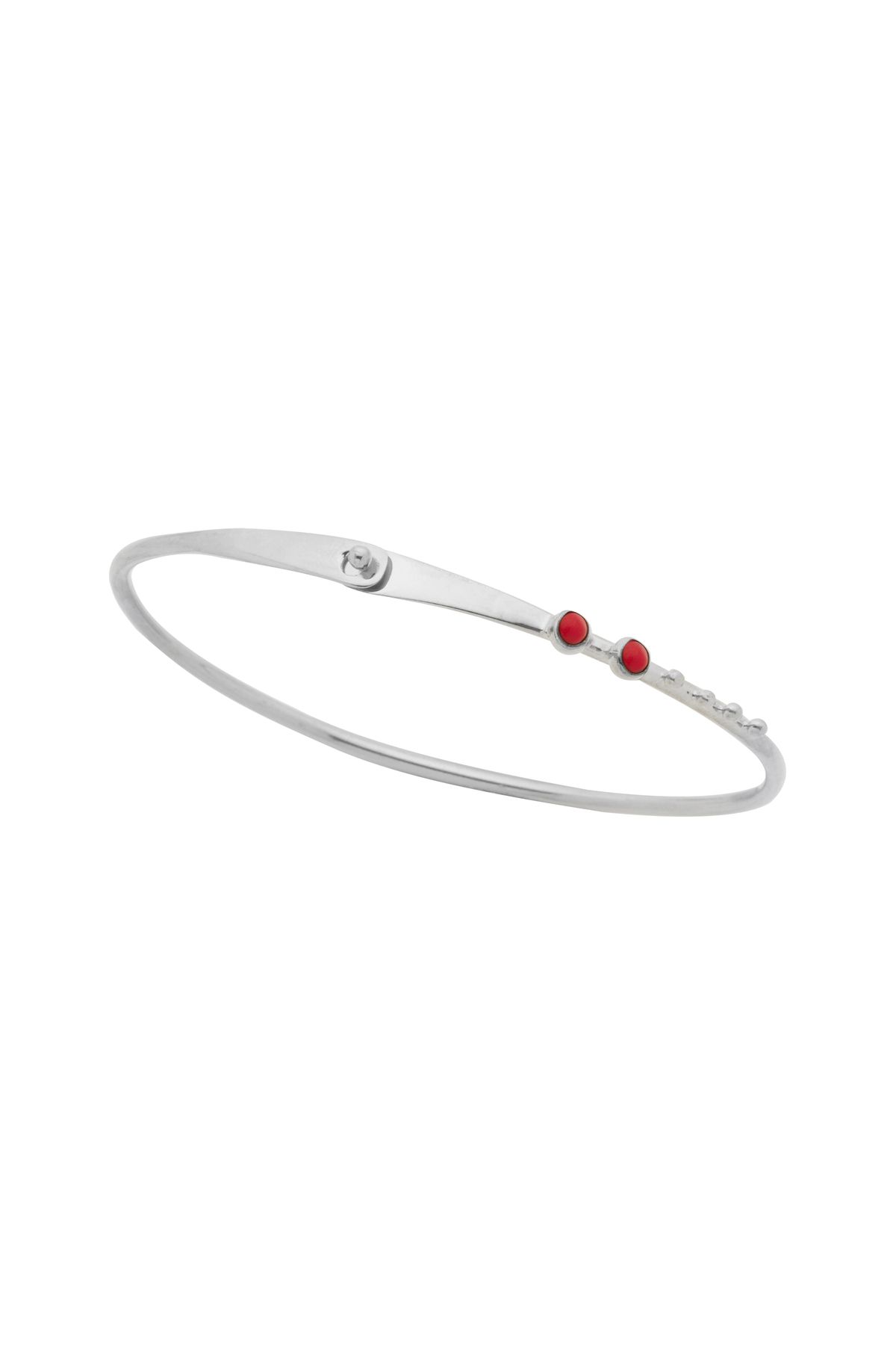 Çakıl Jewelry Doğal Mercan Taşlı Lades Bileklik