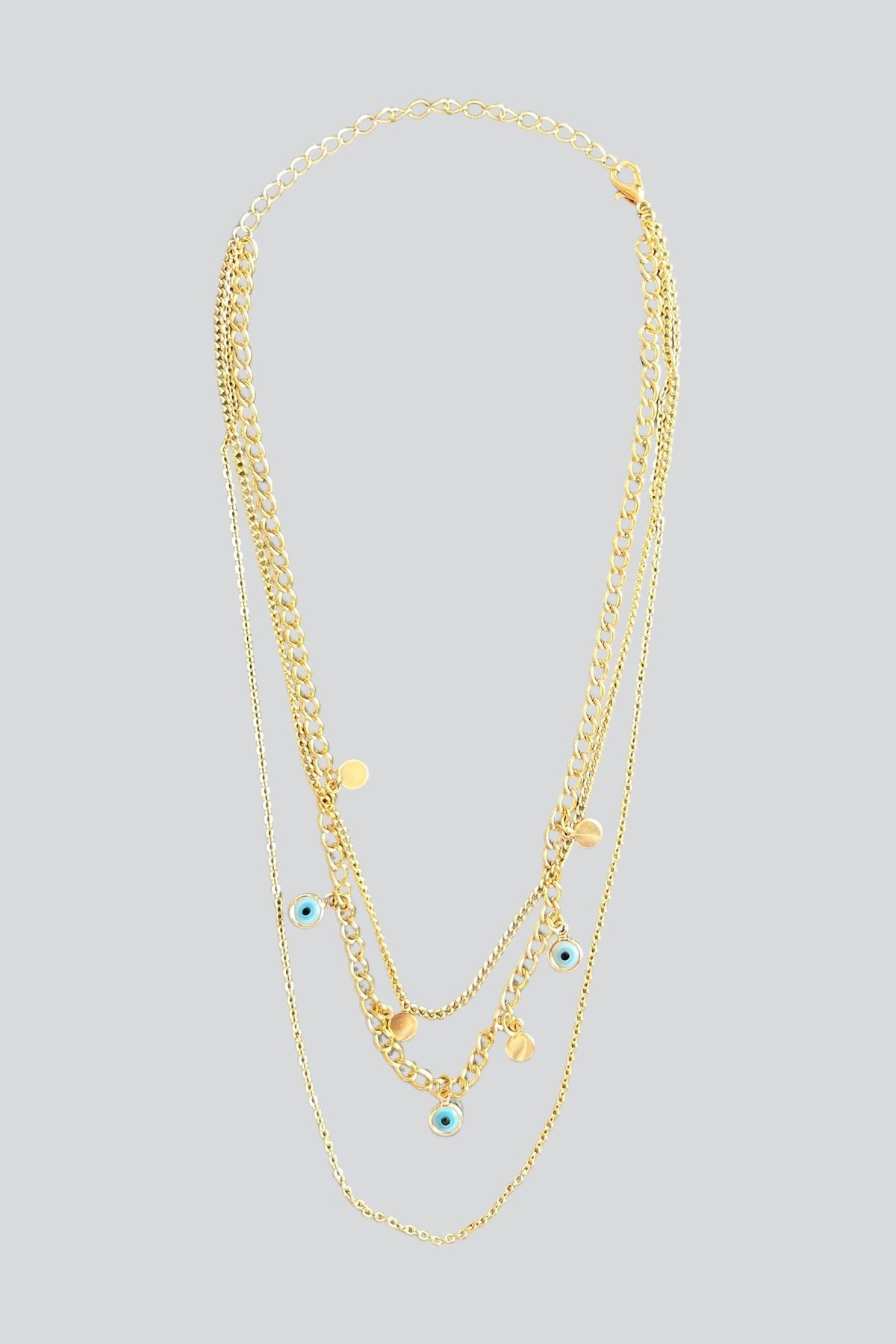 stravis Gold Renk Çoklu Kolye