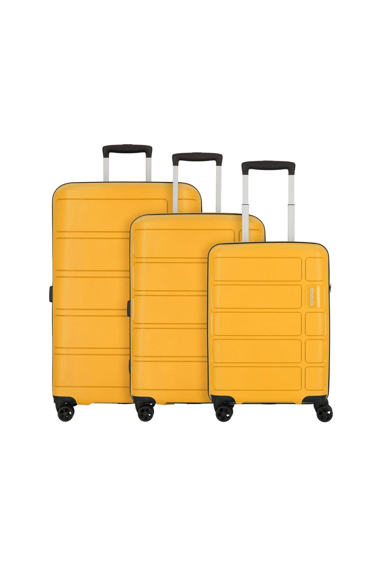 American Tourister Summer Splash 3'lü Valiz Seti, TSA Kilitli, 4 Tekerlekli