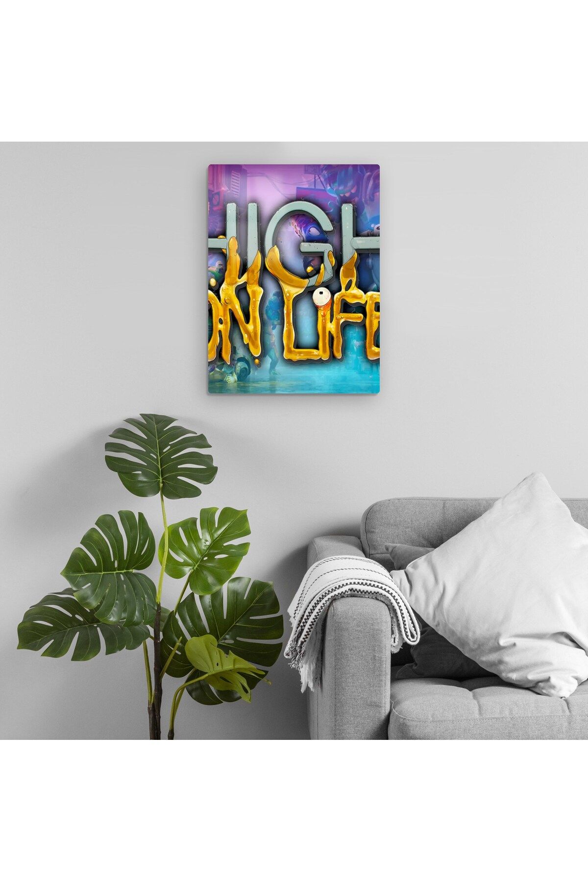 Pixxa High on Life Metal Tablo Model 4