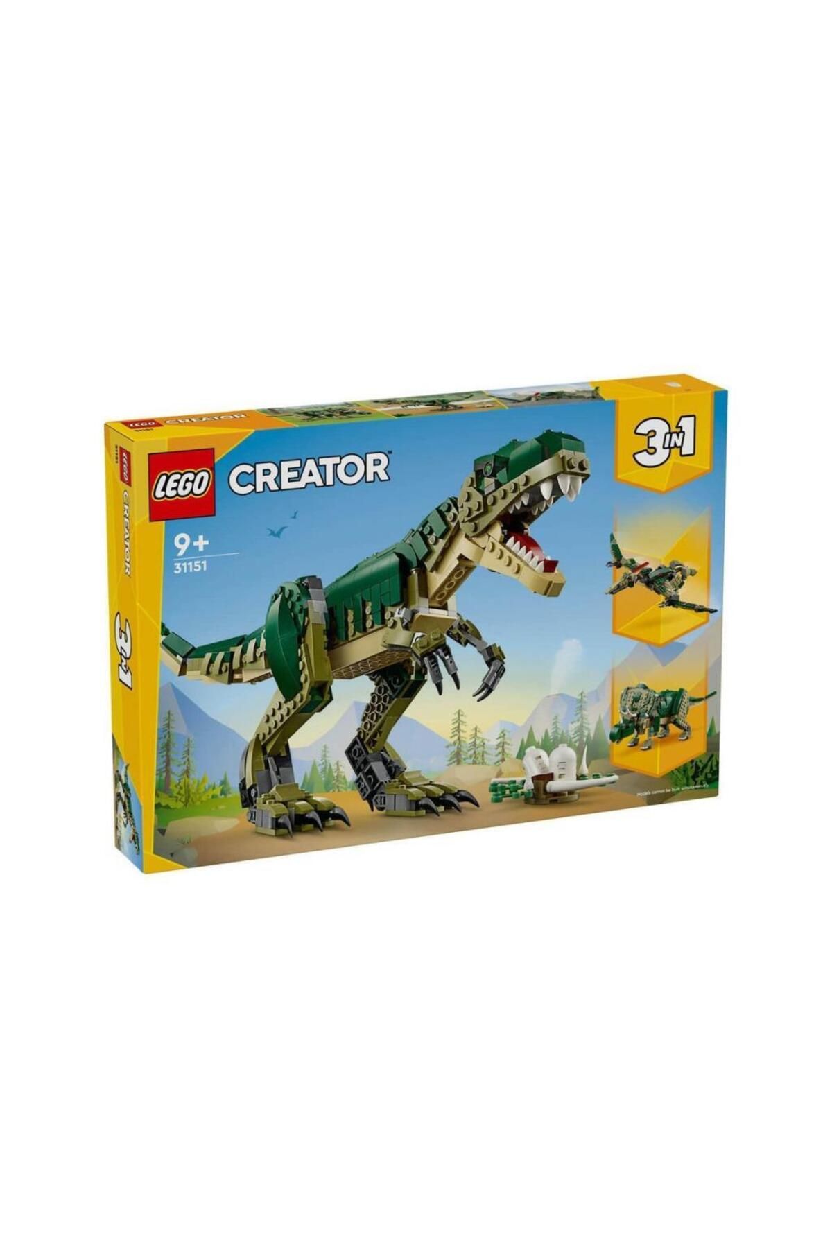 BLACK SPACE Nessiworld 31151 Lego Creator 3ü1 arada T. rex 626 parça +9 yaş