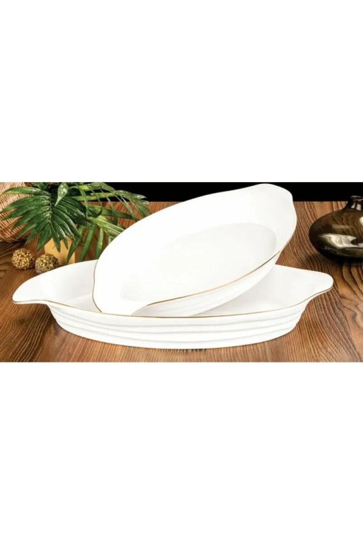 roykink MODERN OVAL SUNUM TABAK BÜYÜK 39*22*5 MTS075