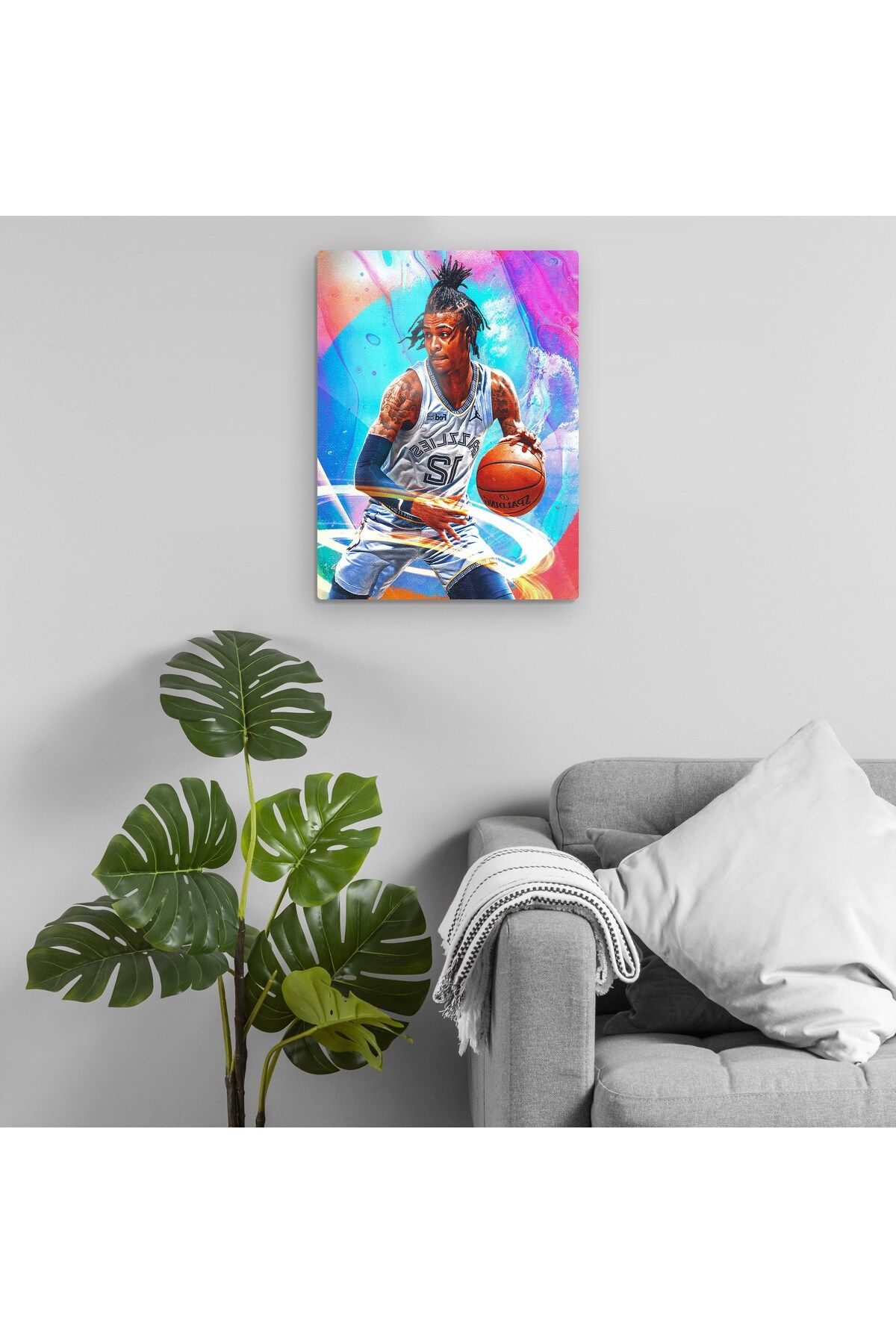 Pixxa Ja Morant - NBA Metal Tablo Model 1