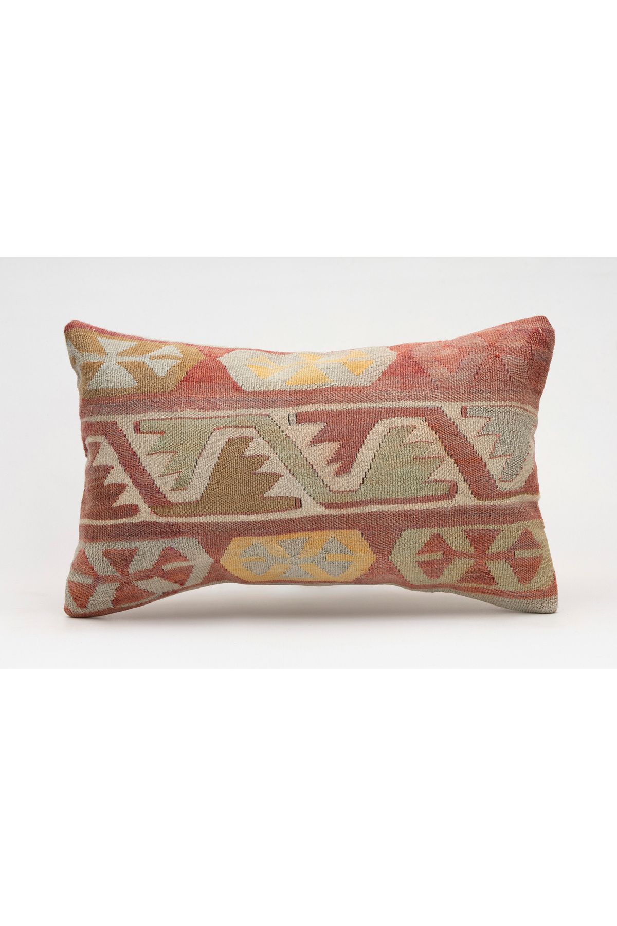 Kilim Whole Sale El Yapımı Kilim'den Yapılmış Vintage Kırlent Kılıfı, Yün, 30x50 Cm
