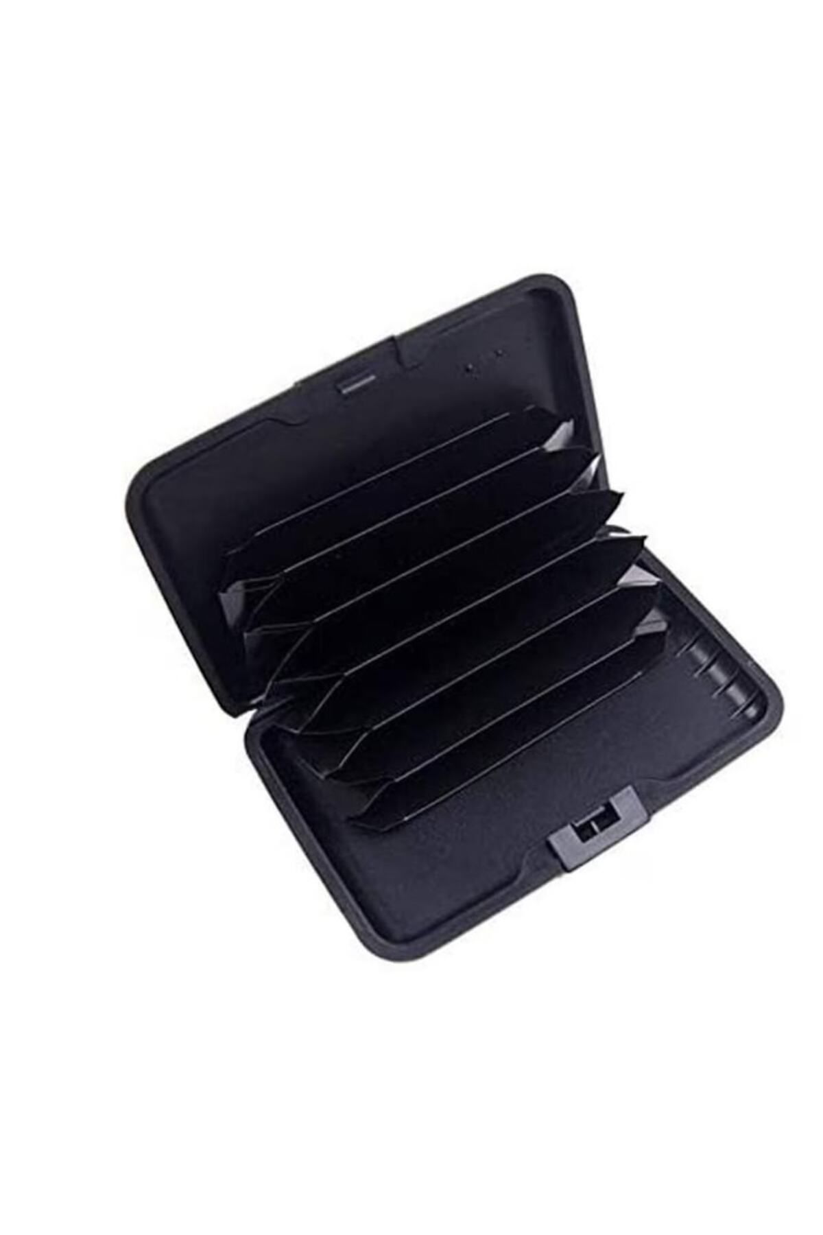 HOZRO-Hozro Wallet, Aluminum for Cards and Documents, Anti-Scan, 6 Compartments, 11 x 7.5 x 2 cm, 3