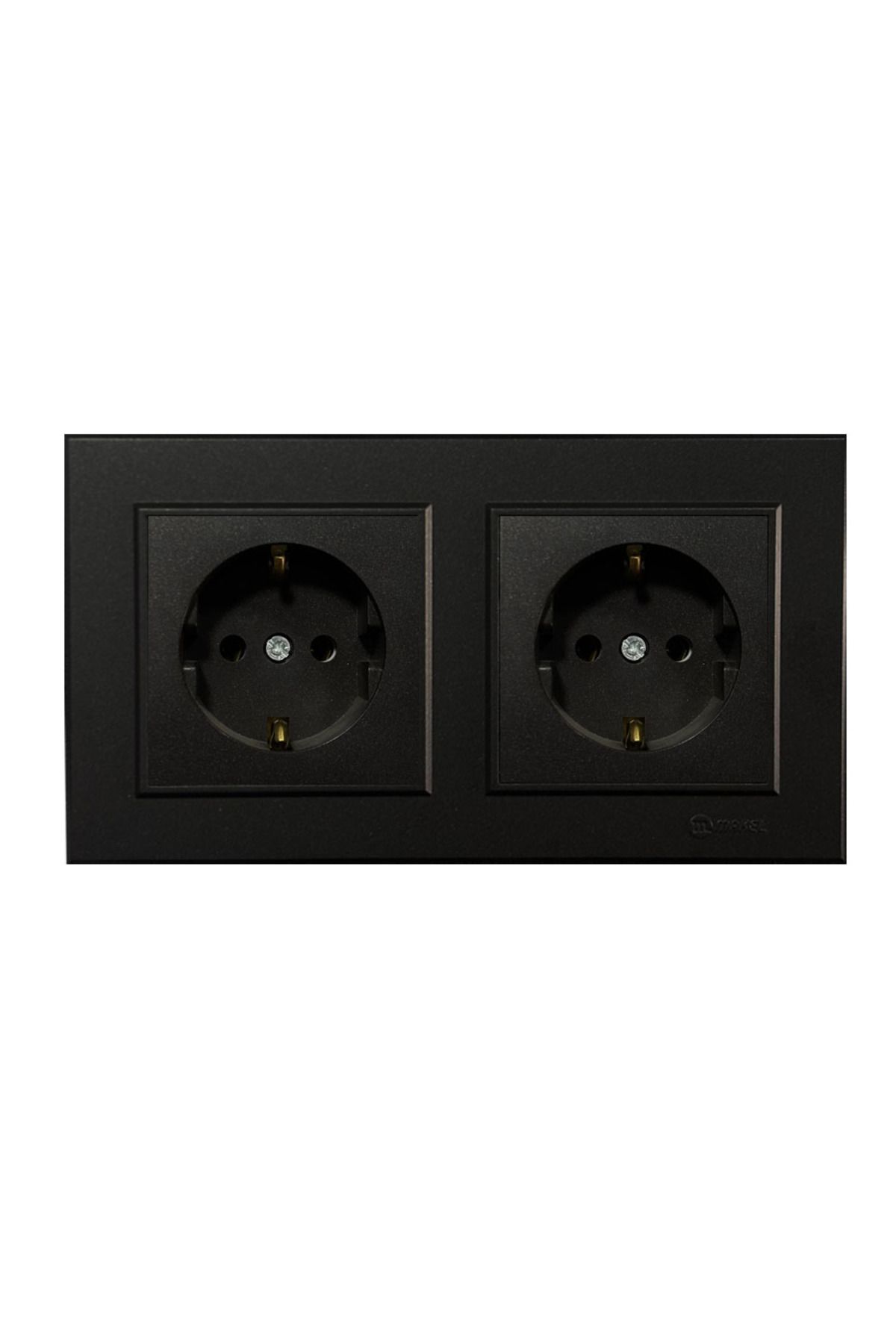 MAKEL-Karea Black Set of 2 Grounded Socket + Grounded Socket 1