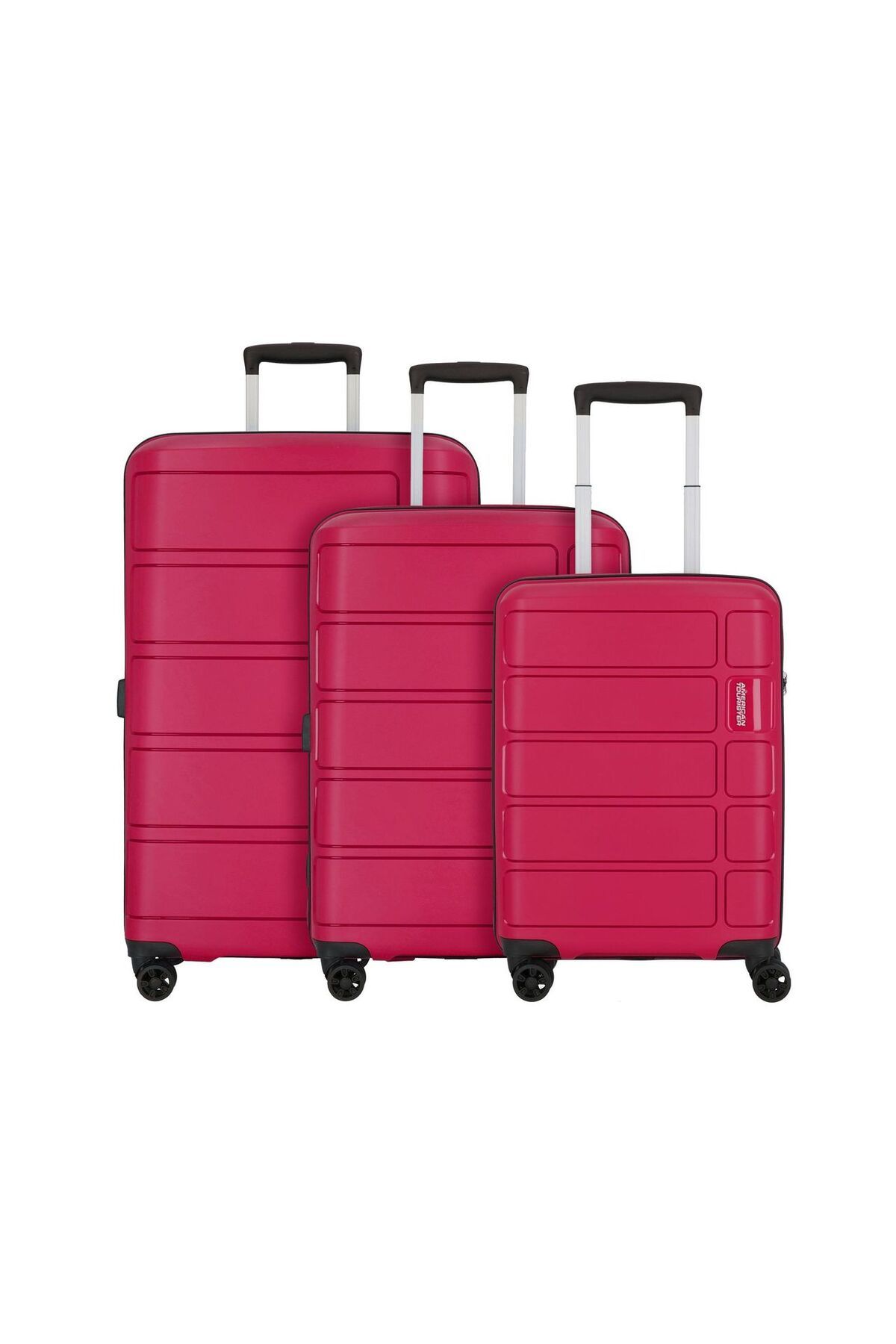 American Tourister Summer Splash 3'lü Valiz Seti, TSA Kilitli, 4 Tekerlekli