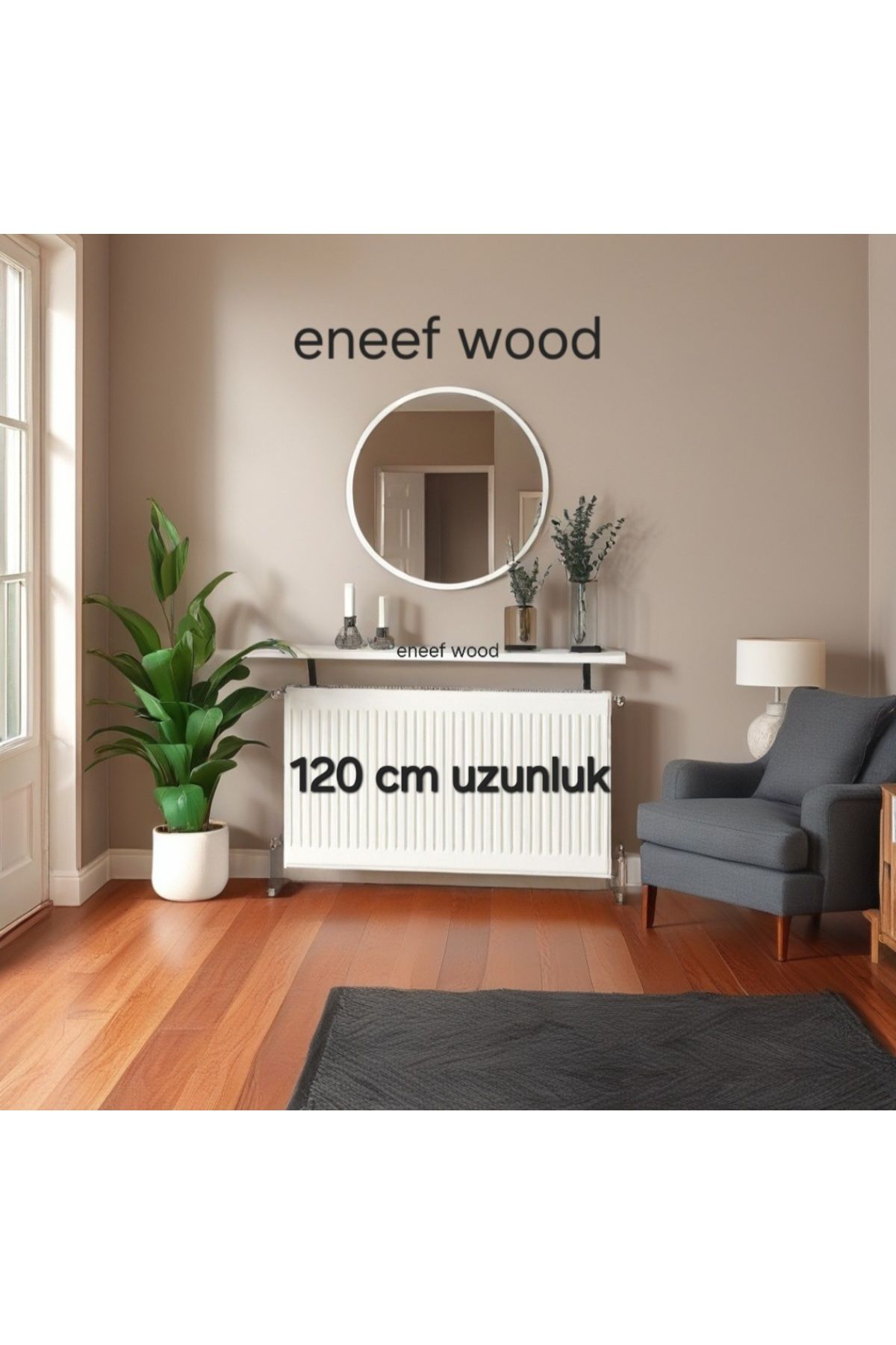 eneefwood petek üstü raf 120x15