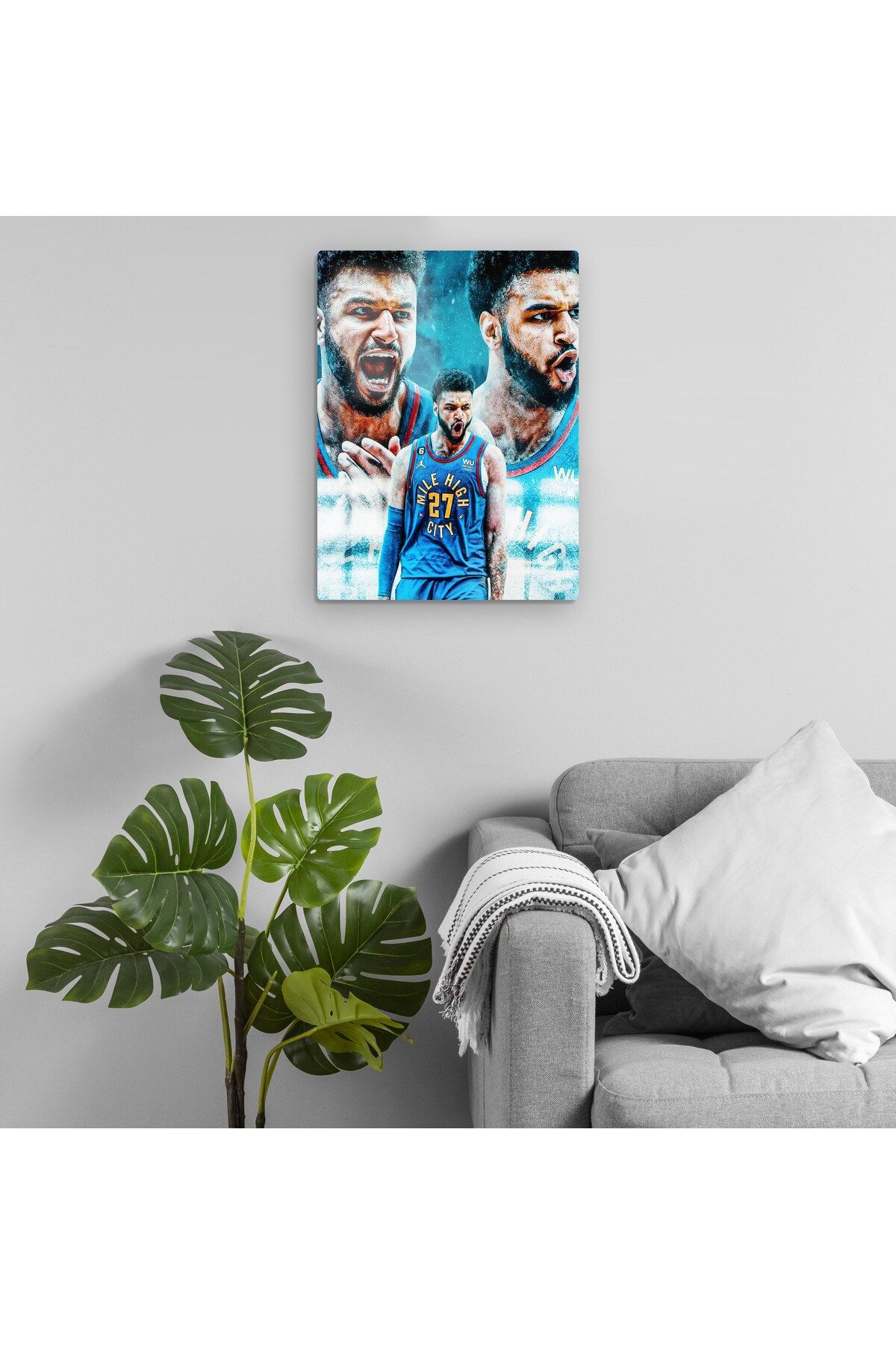 Pixxa Jamal Murray - Denver Nuggets - NBA Metal Tablo Model 3
