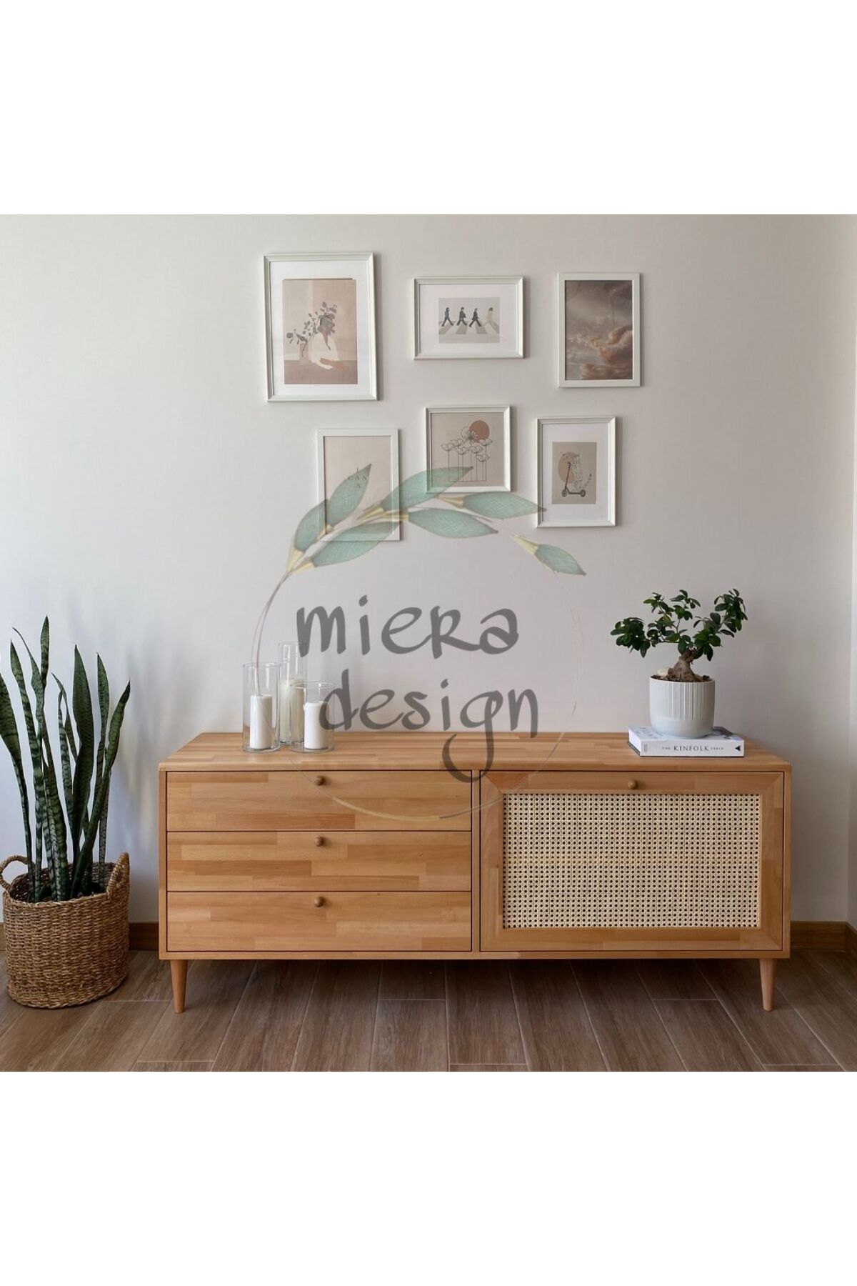 miera design Kayın Ağacı Tv Ünitesi