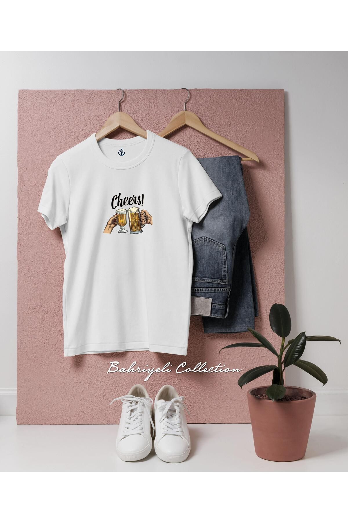 bahriyeli.jpeg Oversize şerefe bardaklar beer Tasarımlı Unisex T-Shirt