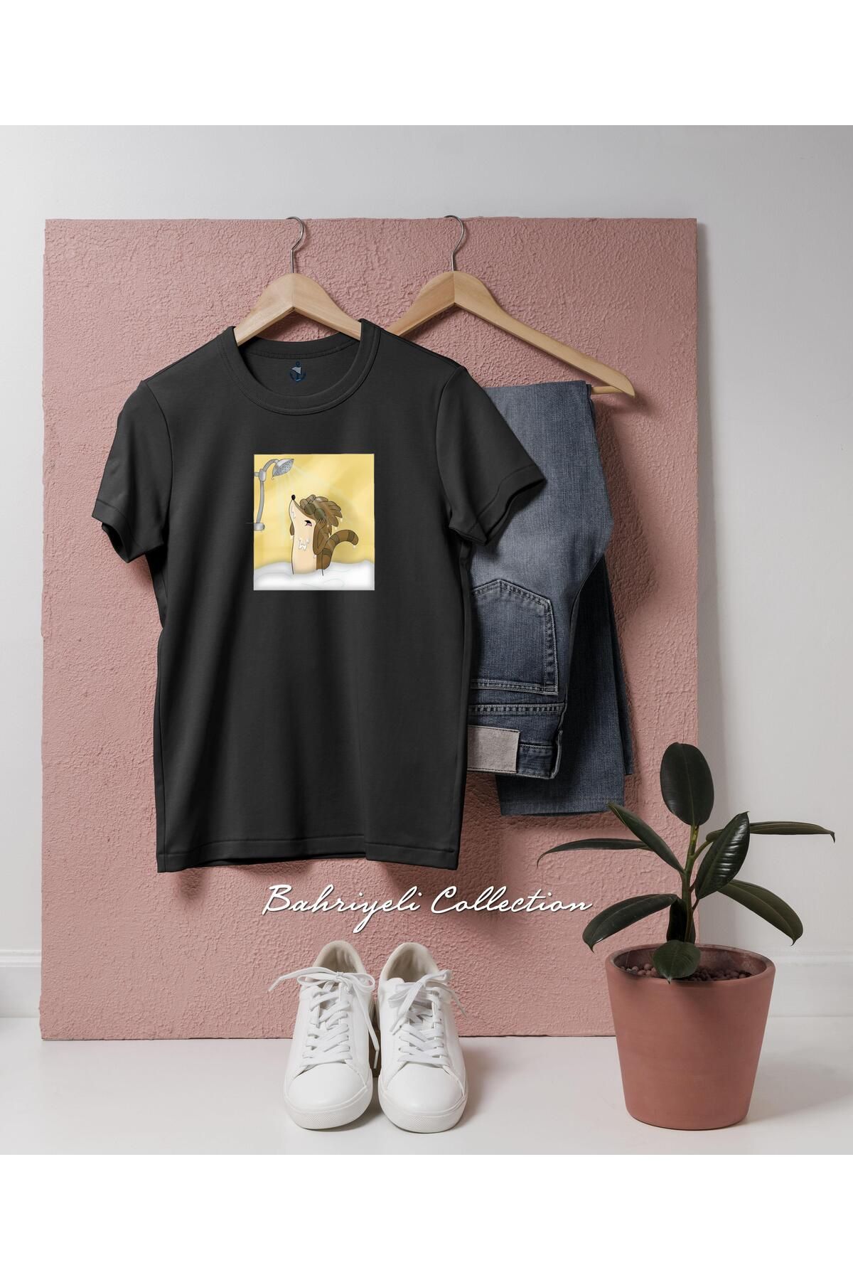 bahriyeli.jpeg Oversize Regular Show- Mordecai and Rigby Tasarımlı Unisex T-Shirt
