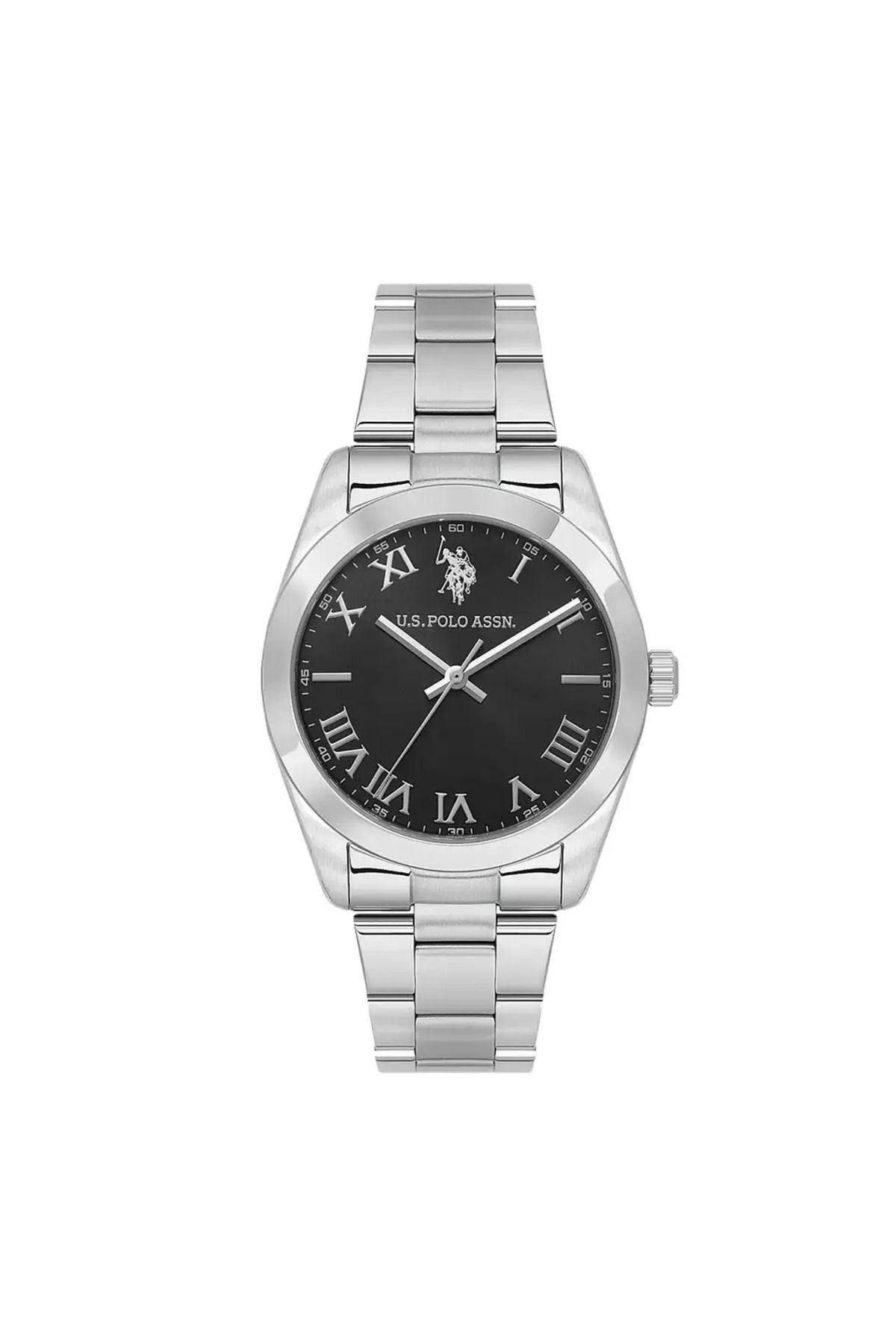 U.S. Polo Assn. U.s. Polo Assn. USPA1114-04 Quartz Çelik Gri Siyah Kadran Erkek Kol Saati