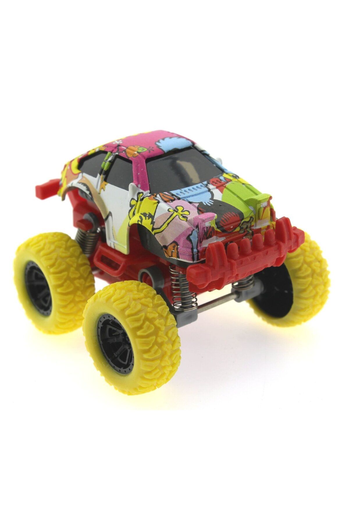 swilex xDie cast Çizgi Film Desenli Sarı Teker Araba