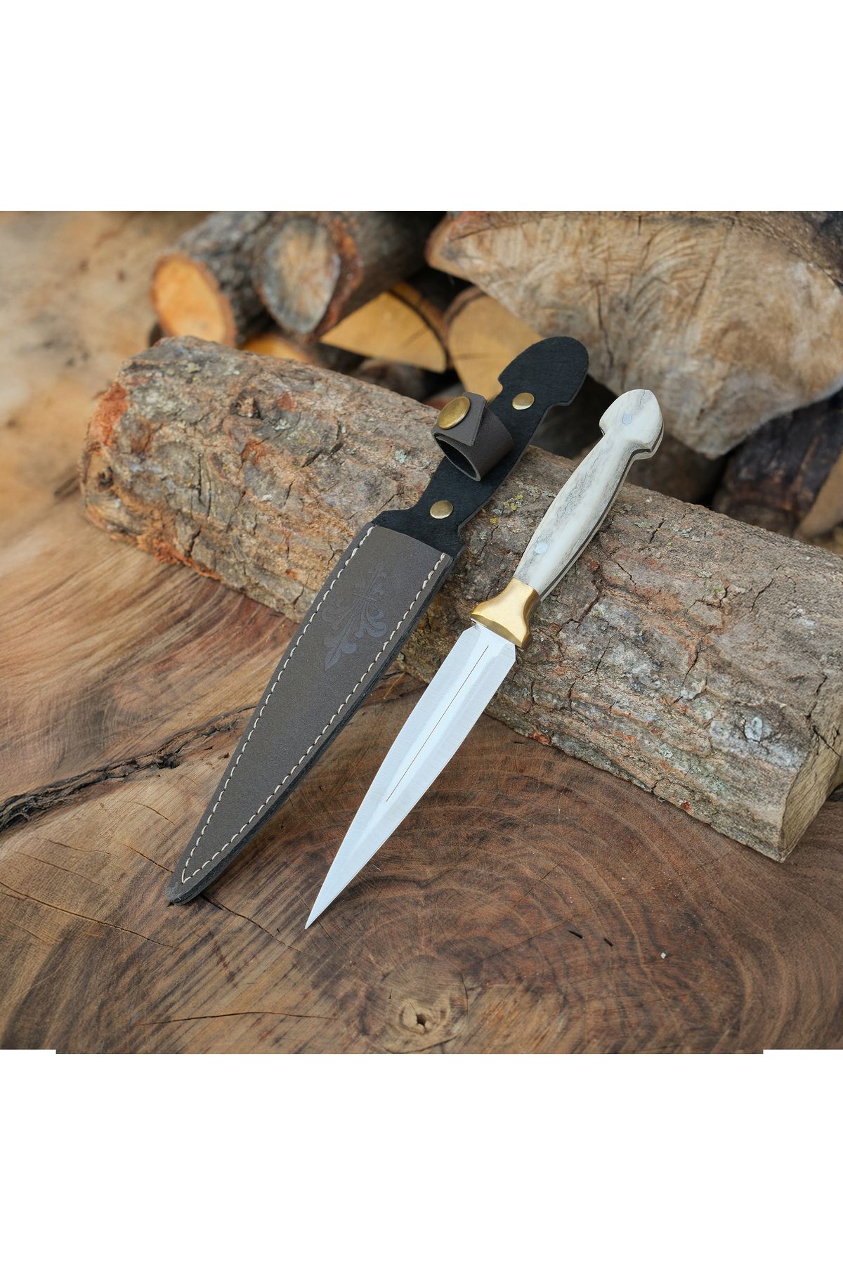 kösemehmet Çerkez Model 23 CM - Geyik Boynuzu Sap
